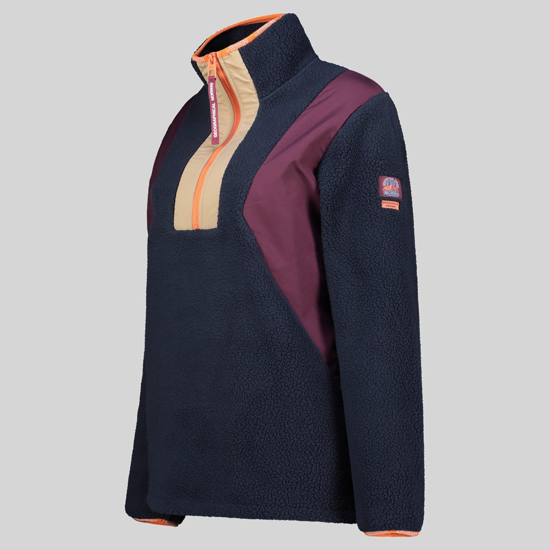 geographical-norway-uriel-hz-fleecejacke-damen-marine-halbzip image 5