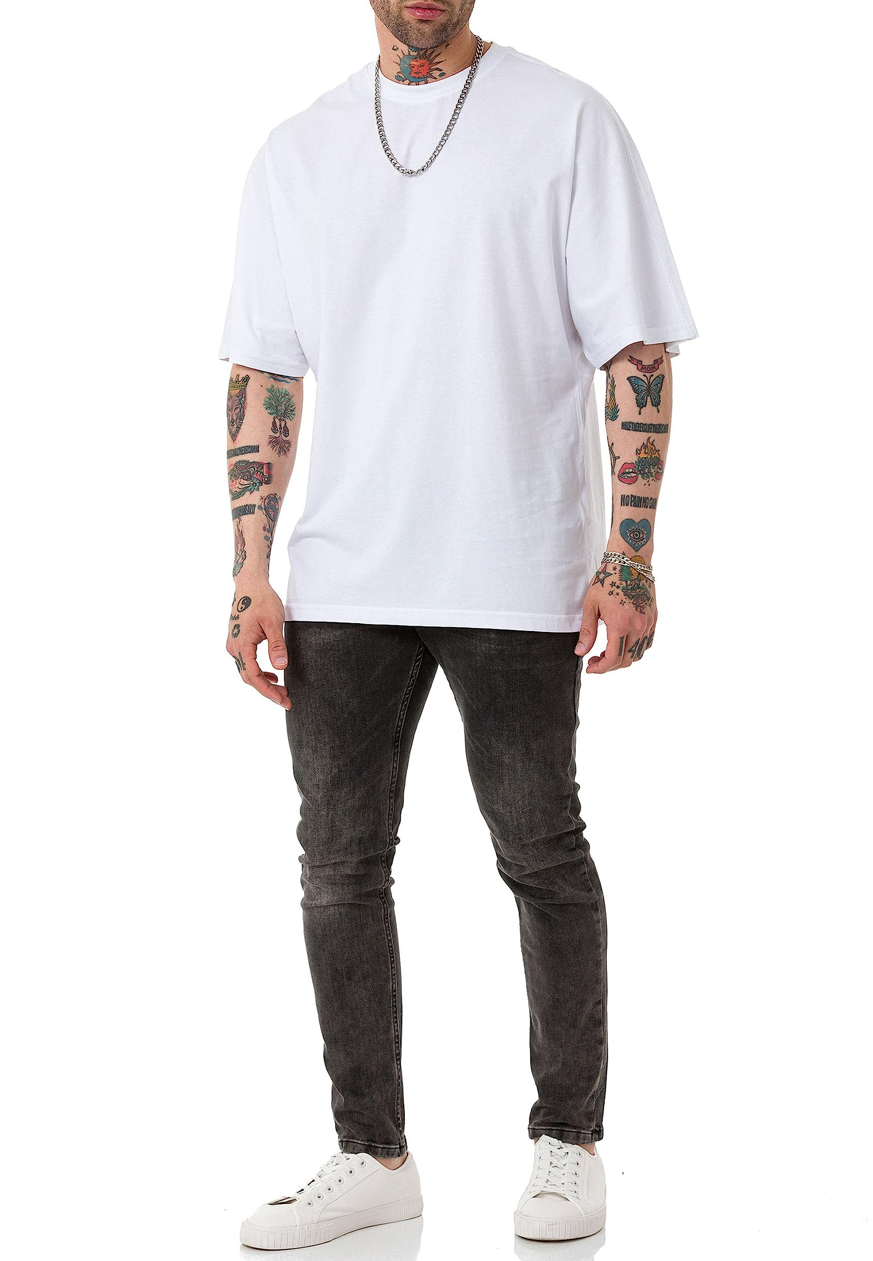redbridge-around-m1372-t-shirt-herren-baumwolle-oversized image 6