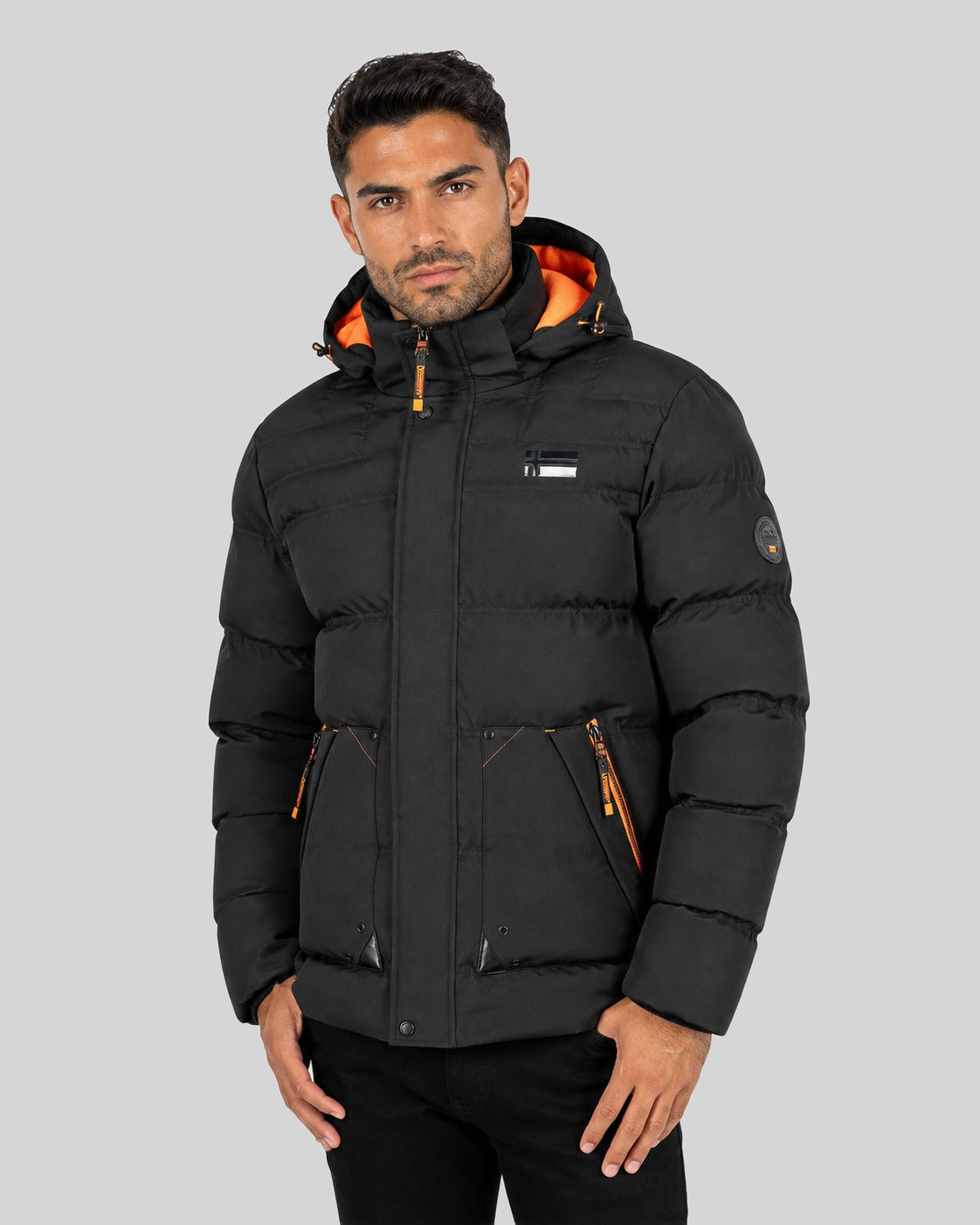 geographical-norway-badibere-blouson-herren-schwarz-kapuze image 1