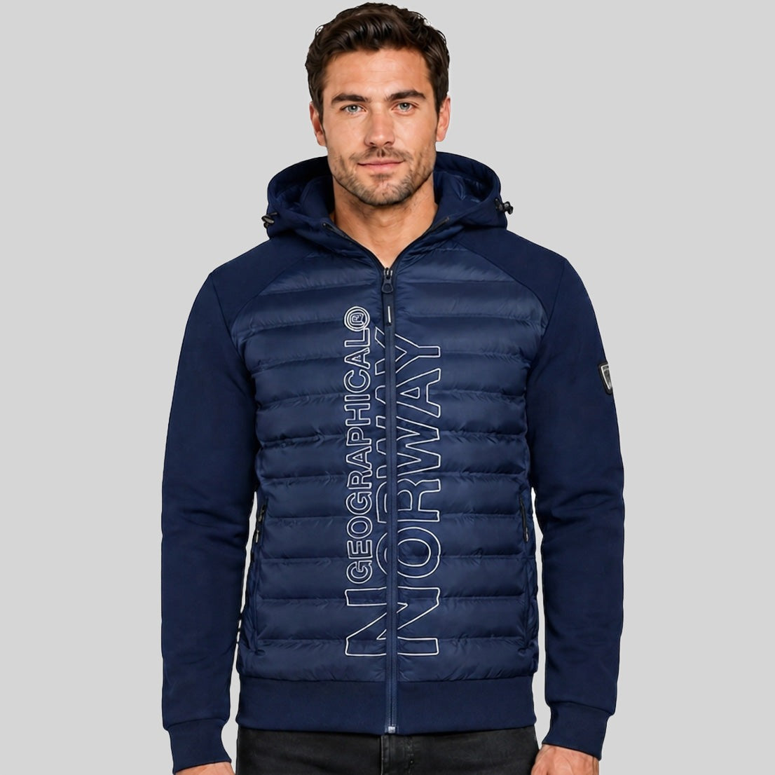 geographical-norway-alpha-herren-steppjacke-schwarz-mit-kapuze image 6
