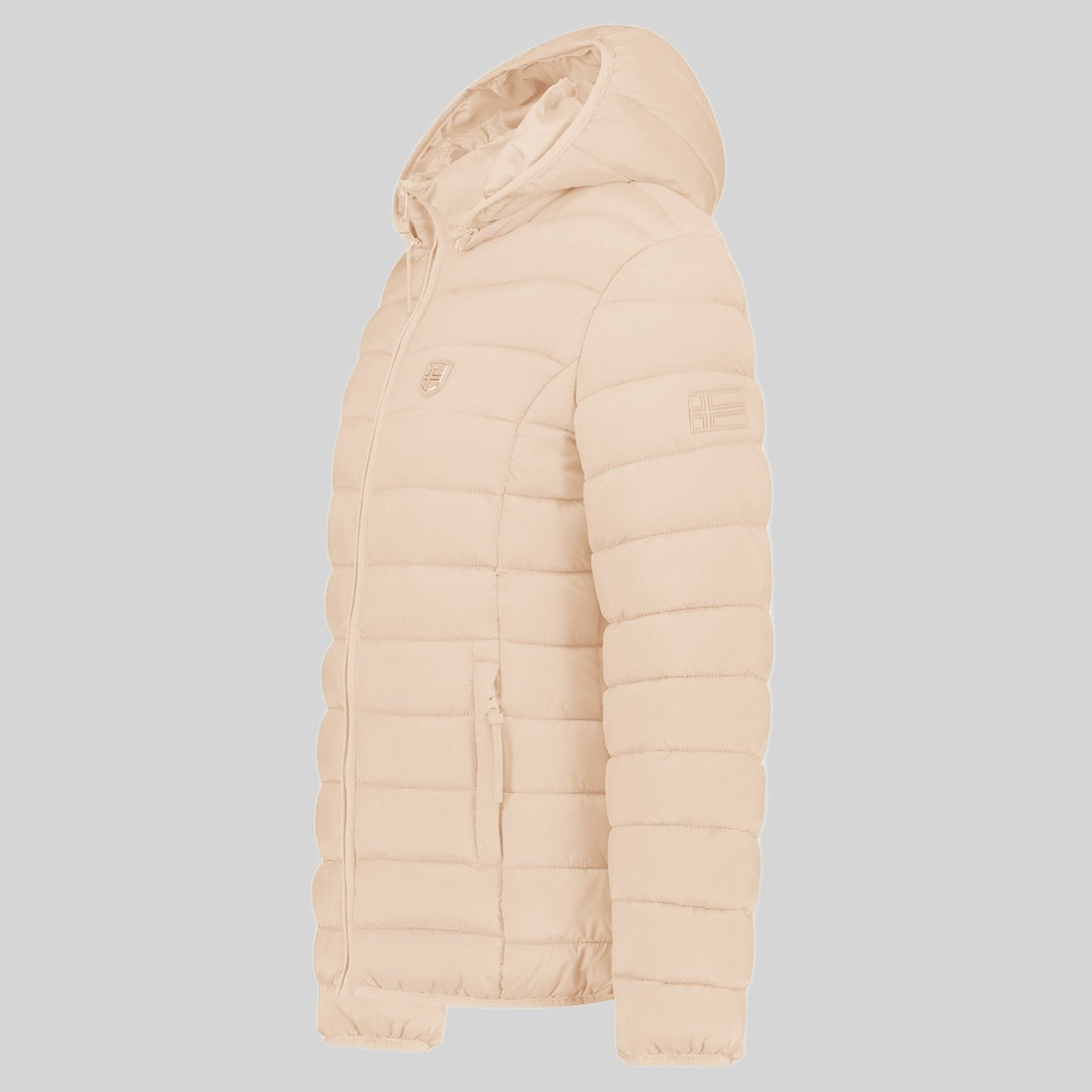 geographical-norway-atikotal-hood-damen-steppjacke-beige image 4