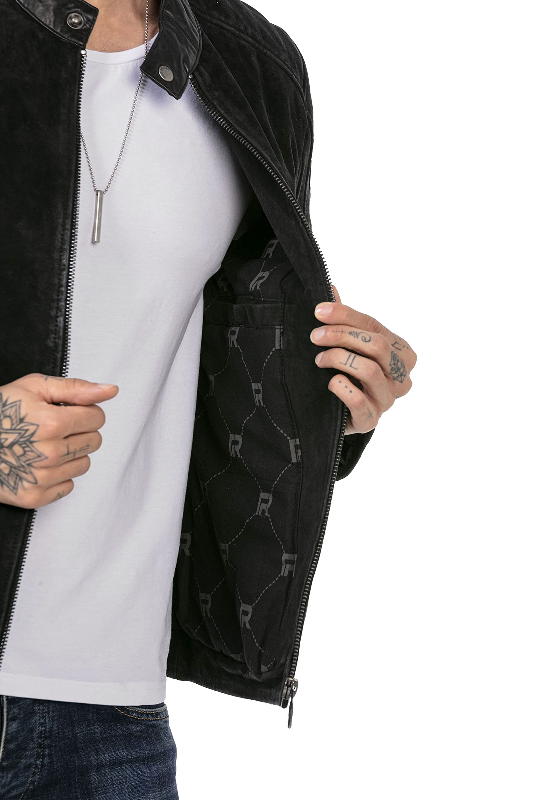 redbridge-lederjacke-herren-bikerjacke-echtleder-vintage image 7