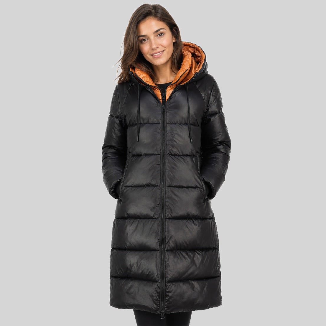 geographical-norway-citadelle-damen-parka-schwarz-lang-kapuze image 1