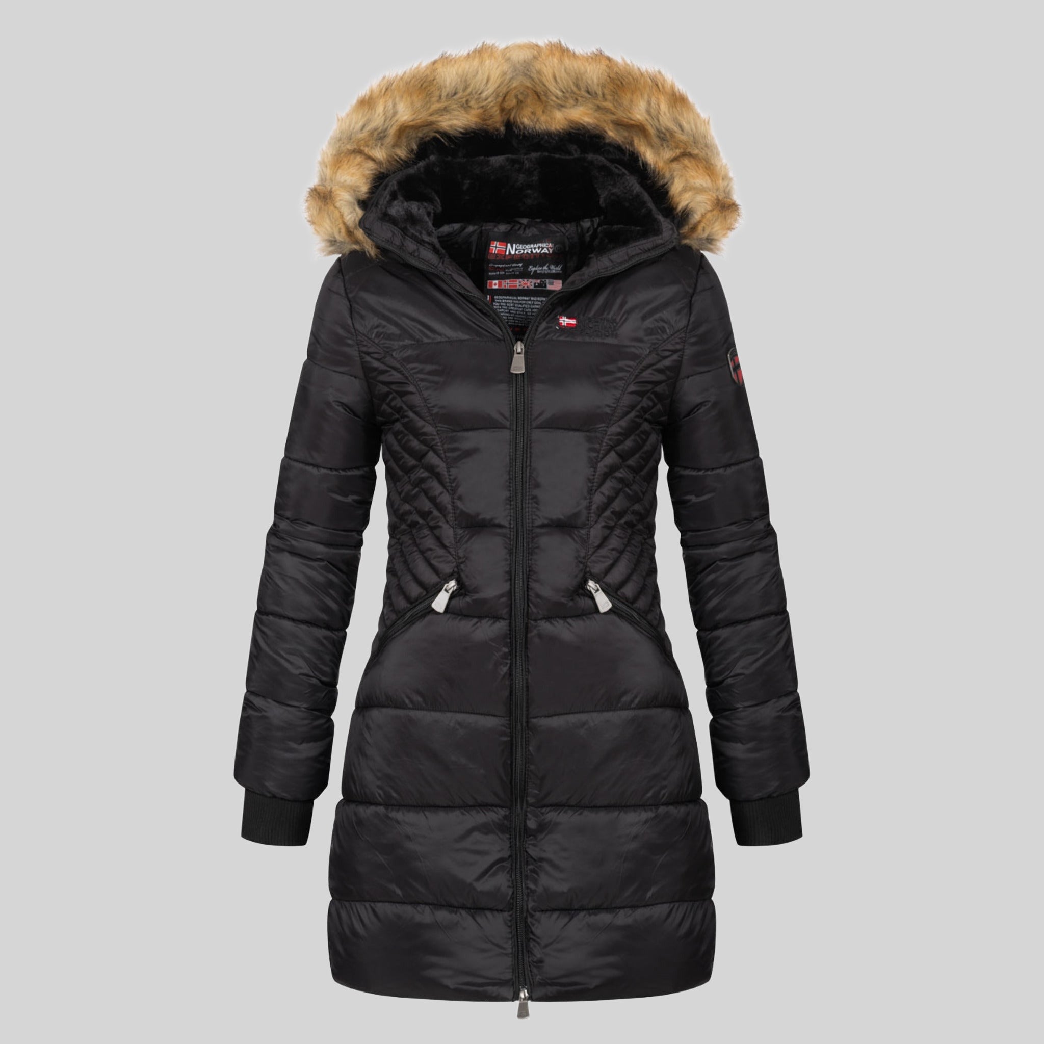 geographical-norway-abeille-damen-parka-lang-schwarz image 4