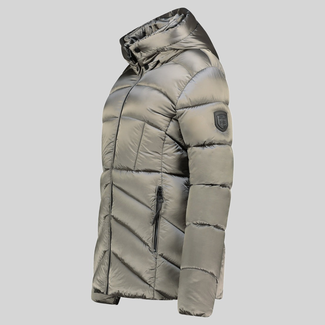 geographical-norway-blanche-short-blouson-hellgrau-winterjacke-kurz image 4