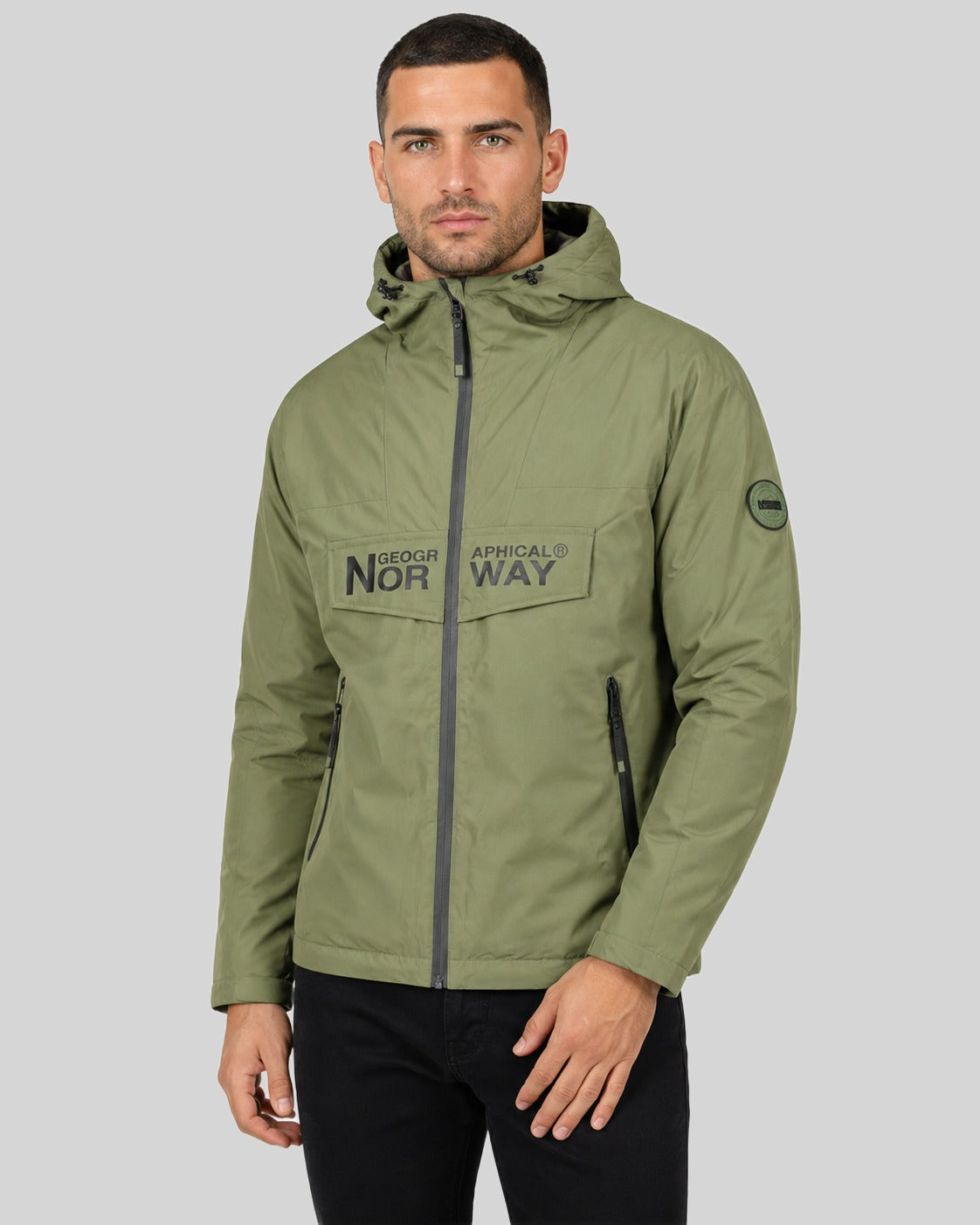 geographical-norway-buldozer-herren-parka-kaki-kapuze image 1