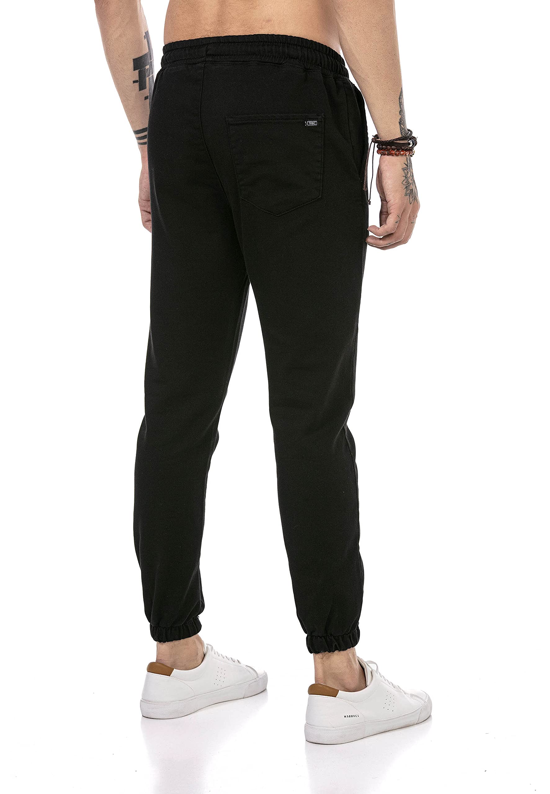 redbridge-hose-herren-chino-jogger-schwarz-freizeithose image 4
