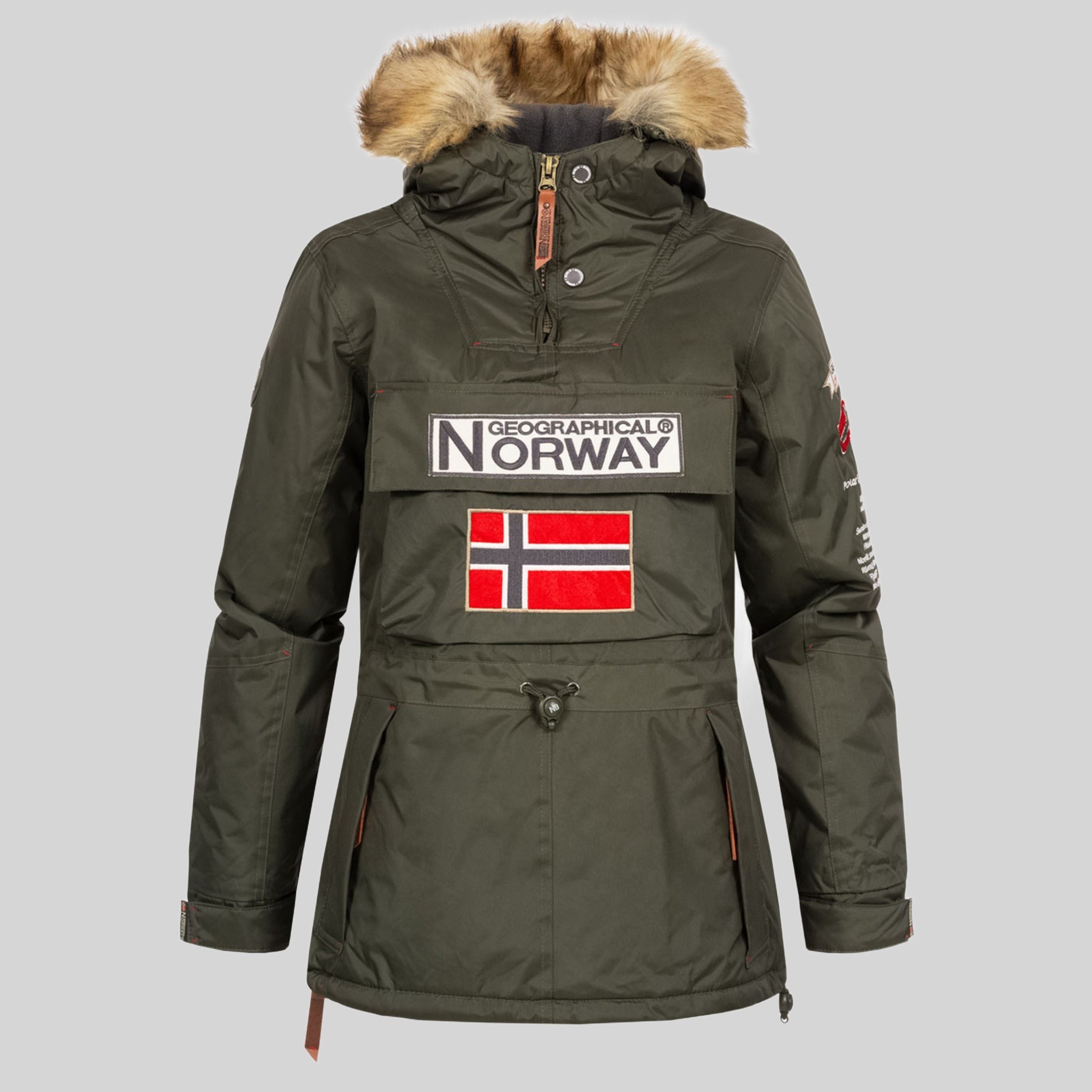 geographical-norway-bridget-damen-parka-winterjacke-kaki image 4