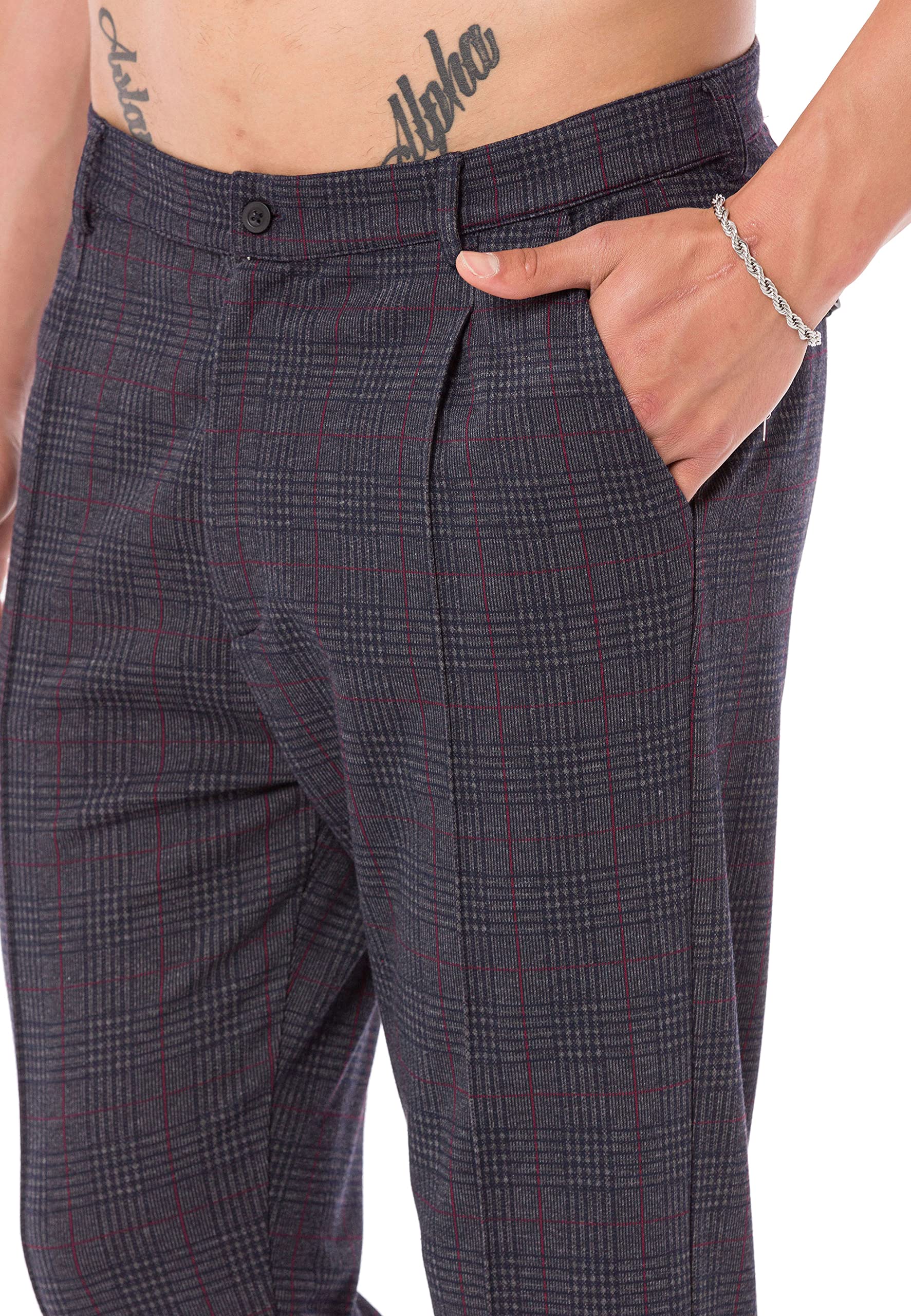 redbridge-jogginghose-herren-chino-jogger-kariert-gr-l image 5