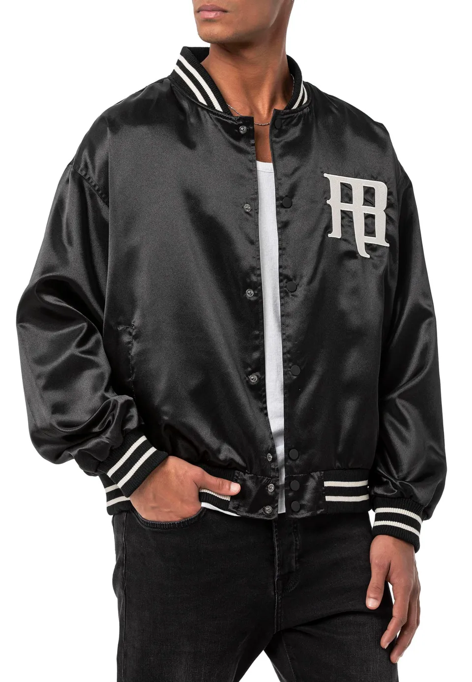 redbridge-collegejacke-satin-look-varsity-jacke-xl-stickerei image 1