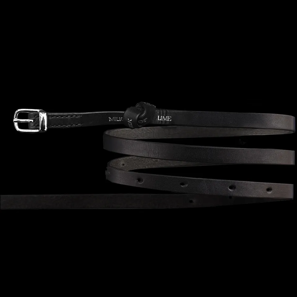 milk-of-lime-knot-belt-g-rtel-logo-knoten-schwarz image 1