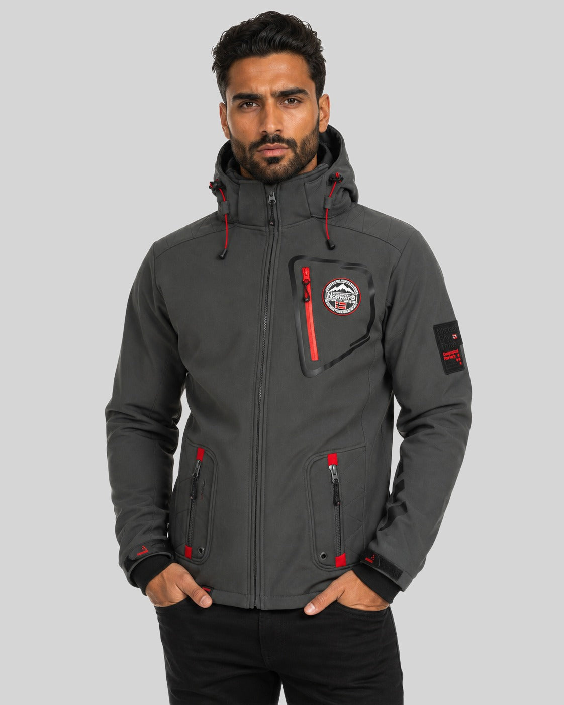 geographical-norway-tacebook-herren-softshelljacke-dunkelgrau image 1