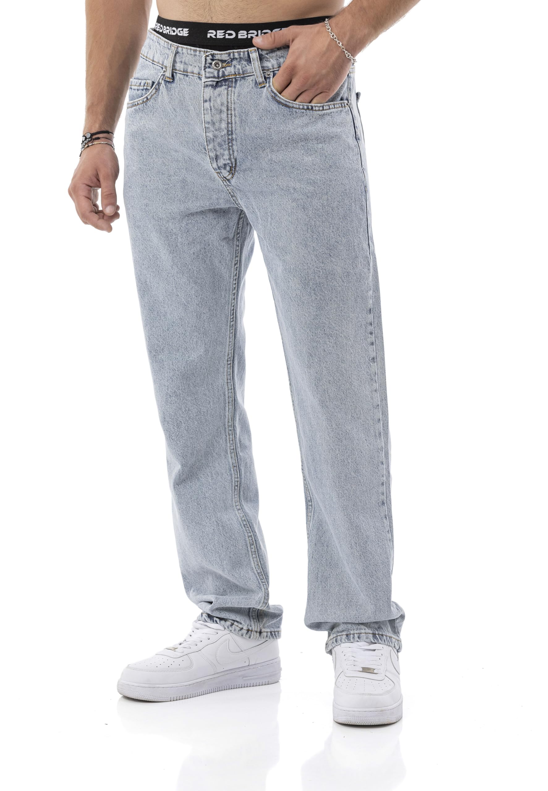 redbridge-jeans-by-diga-straight-fit-herren-blau-baumwolle image 6