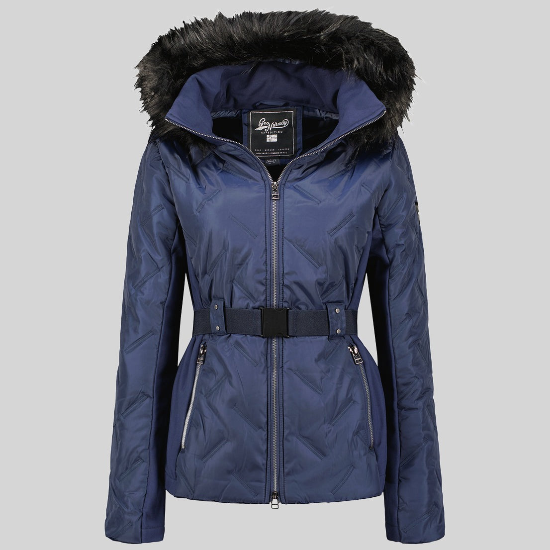 geographical-norway-barnir-damen-parka-schwarz-fellkapuze image 4