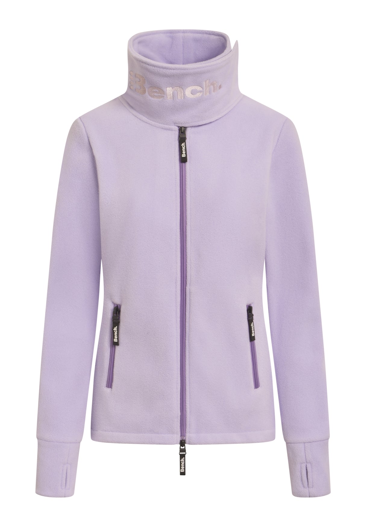 bench-jennae-fleecejacke-damen-navy-funnelneck-retro image 1
