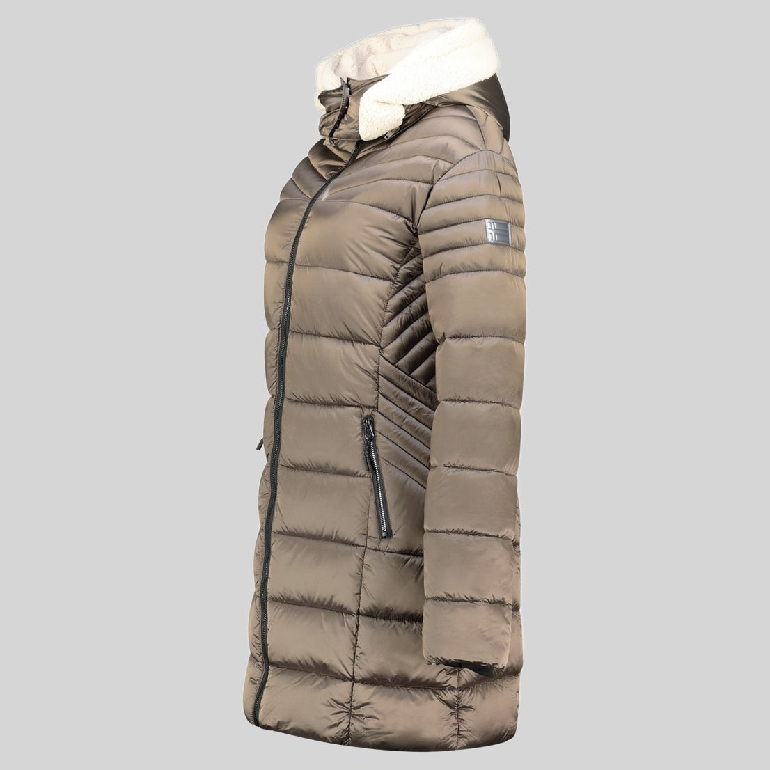 geographical-norway-carenne-parka-damen-taupe-lang-kapuze image 5