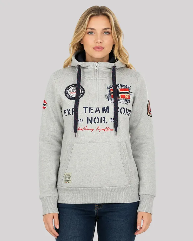 geographical-norway-goptaine-damen-sweatshirt-mit-kapuze-schwarz-s image 1