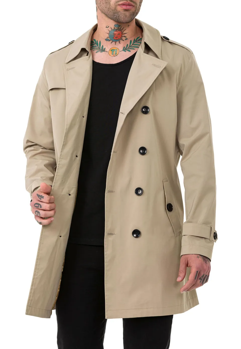 redbridge-m6132-trenchcoat-herren-beige-gr-s-leicht image 1