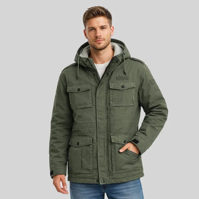 geographical-norway-bosco-steppjacke-schwarz-kapuze image 1