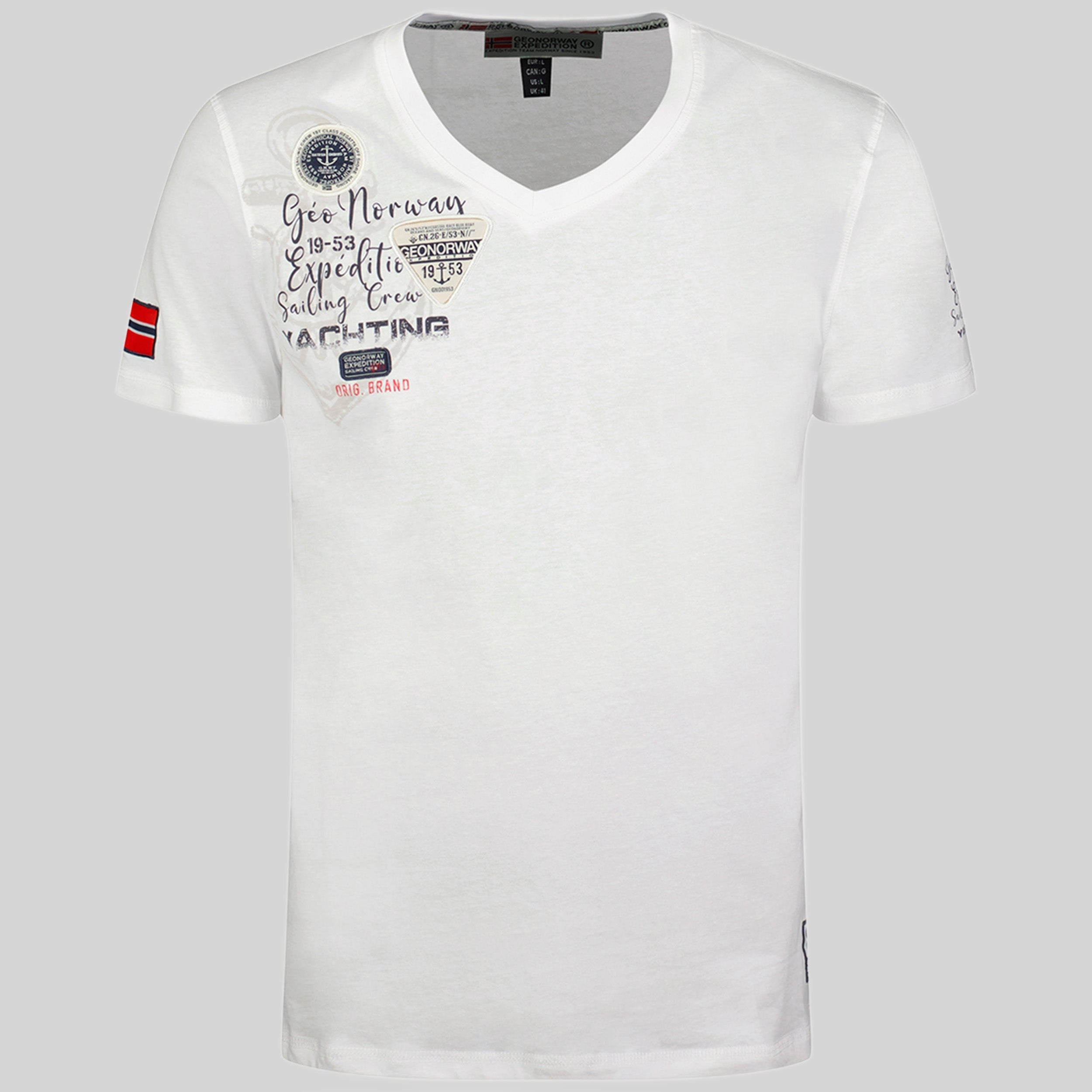 geographical-norway-jademora-herren-t-shirt-wei-v-ausschnitt image 6