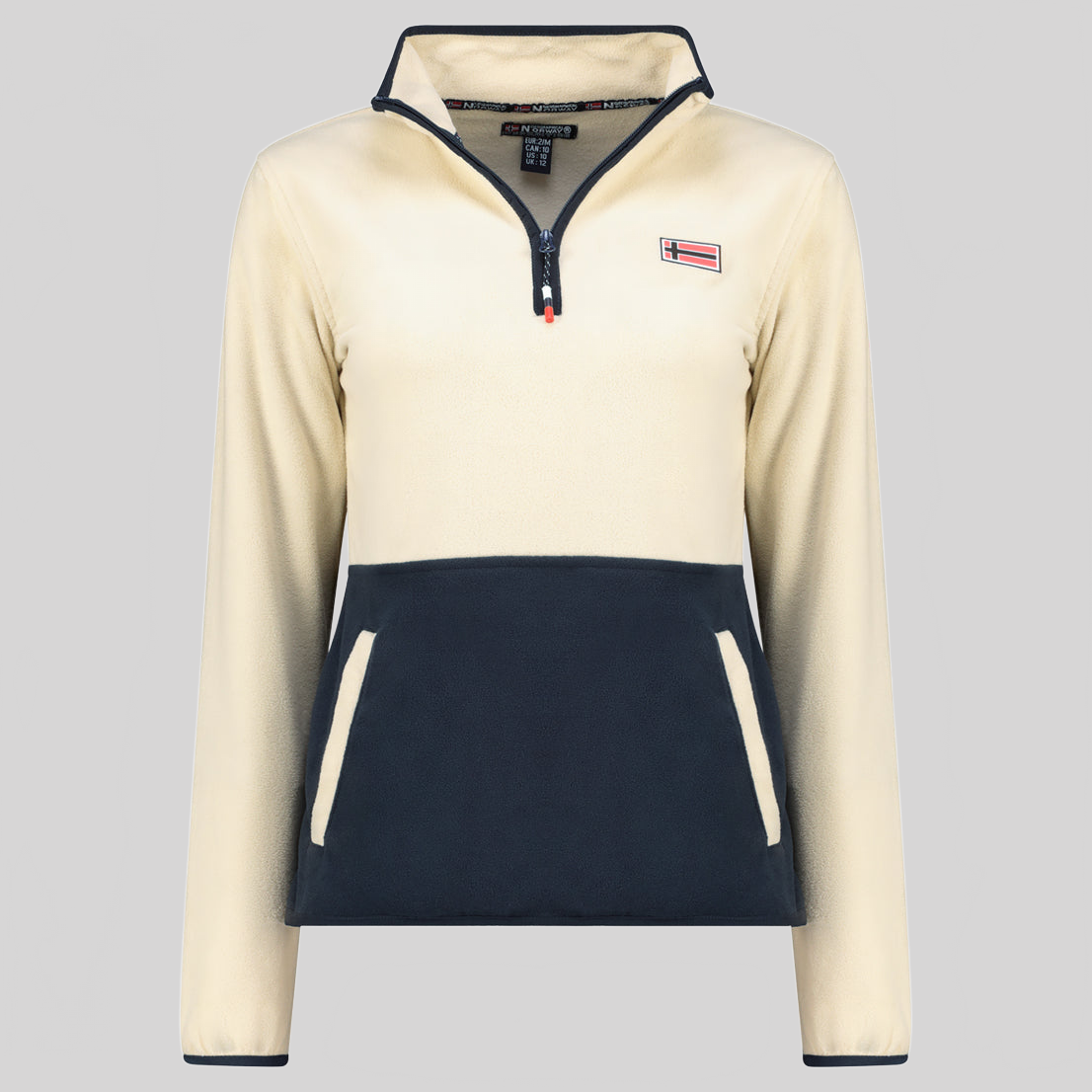 geographical-norway-touki-hz-fleecejacke-damen-bordeaux-m-kragen image 3
