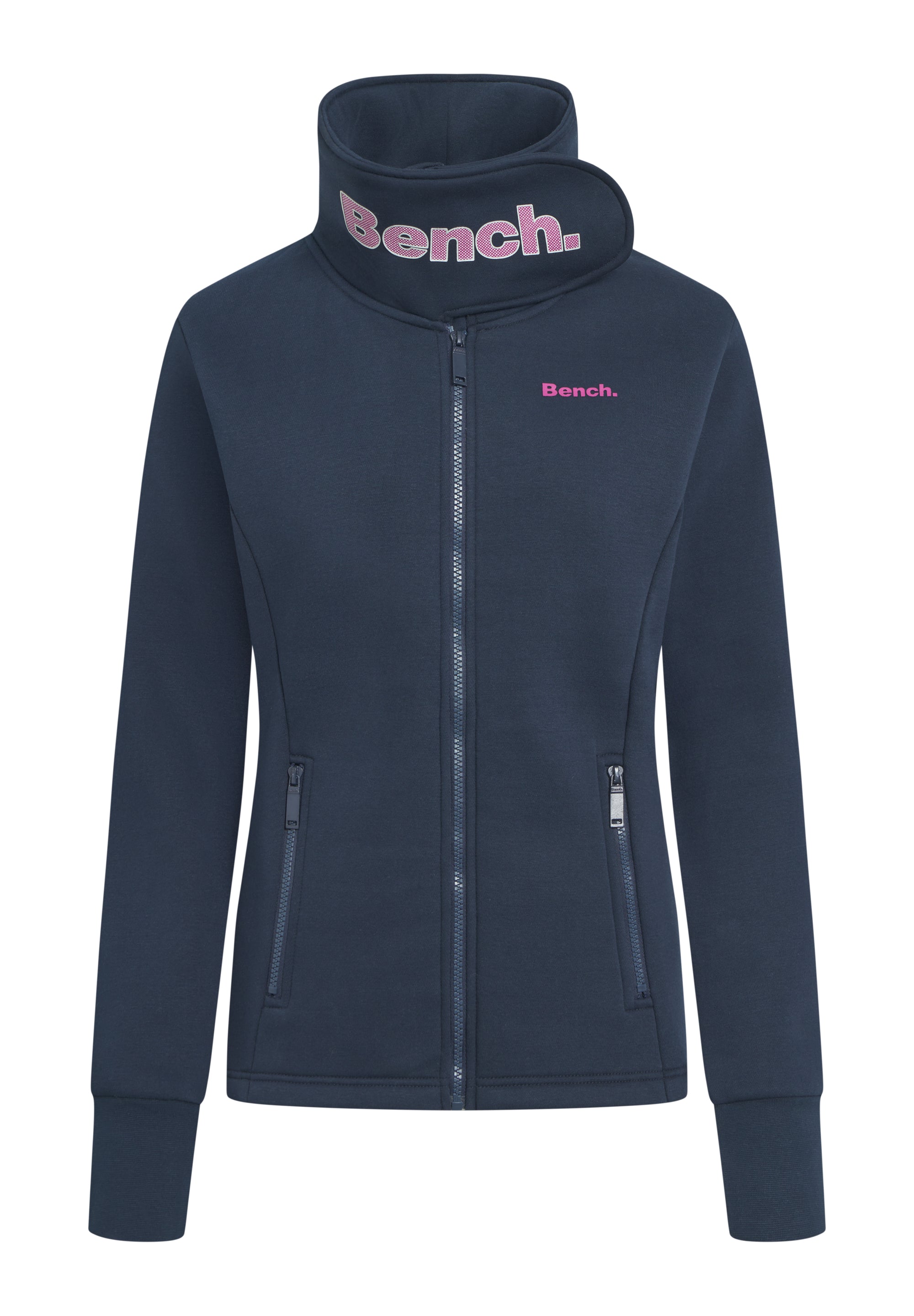 bench-haylo-sweatjacke-damen-black-slim-fit image 6