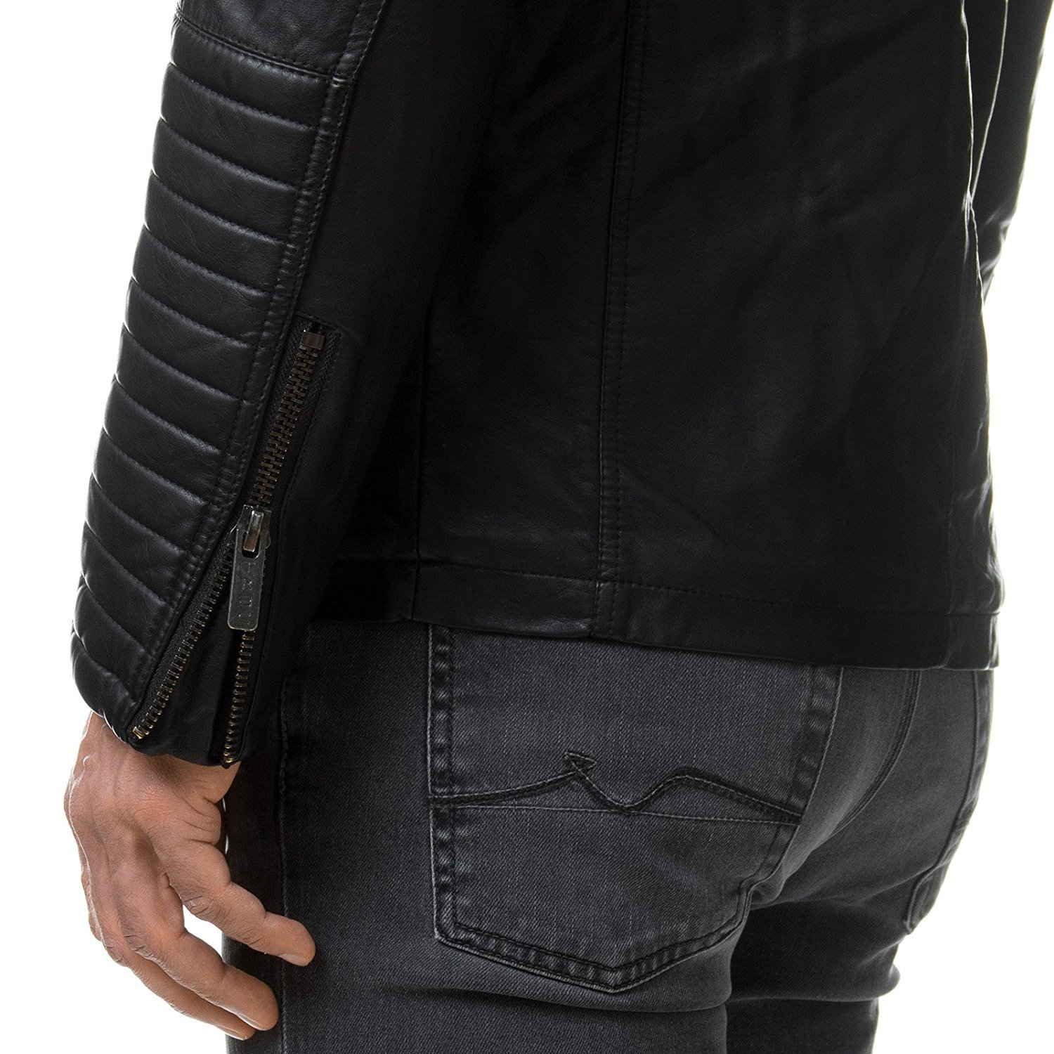 redbridge-bikerjacke-kunstleder-herren-schwarz-xl image 3