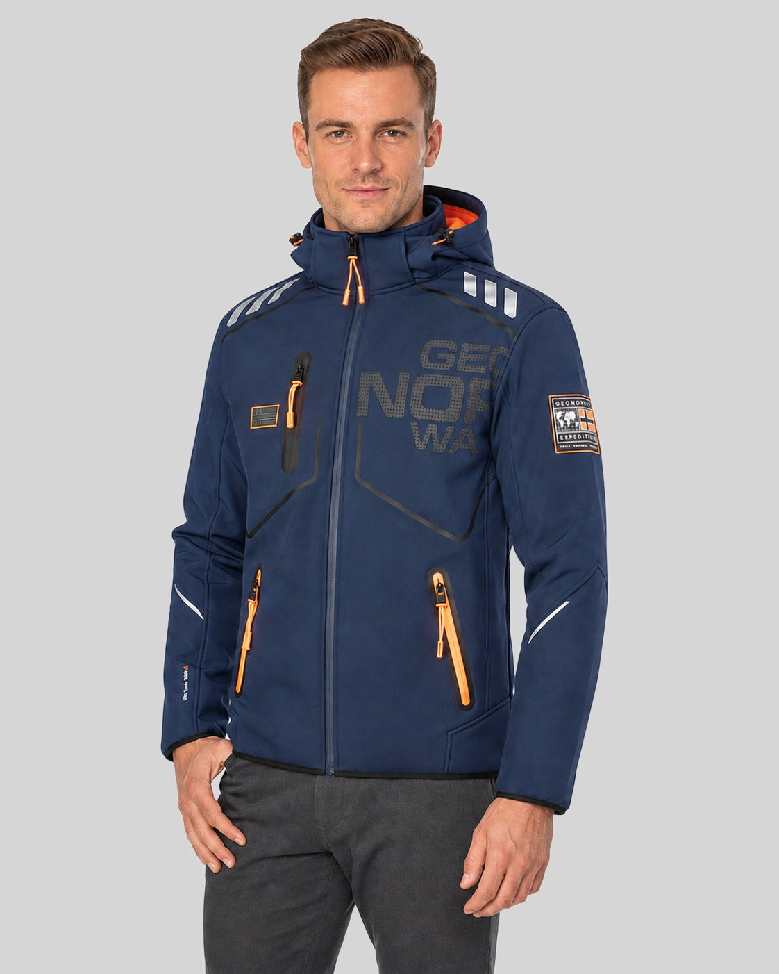 geographical-norway-robin-herren-softshelljacke-schwarz-kapuze image 6