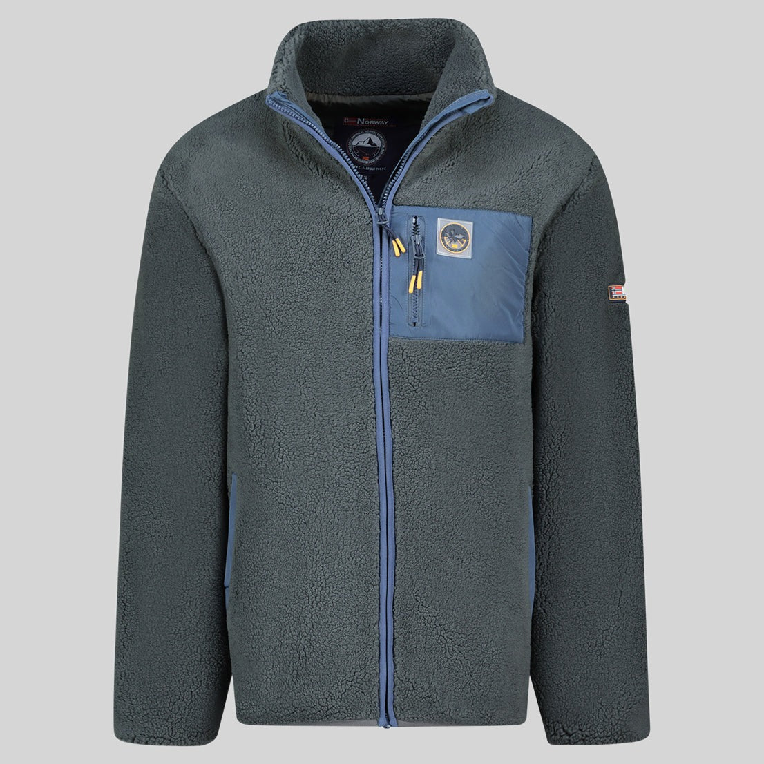 geographical-norway-urock-herren-fleecejacke-schwarz-sherpa image 3