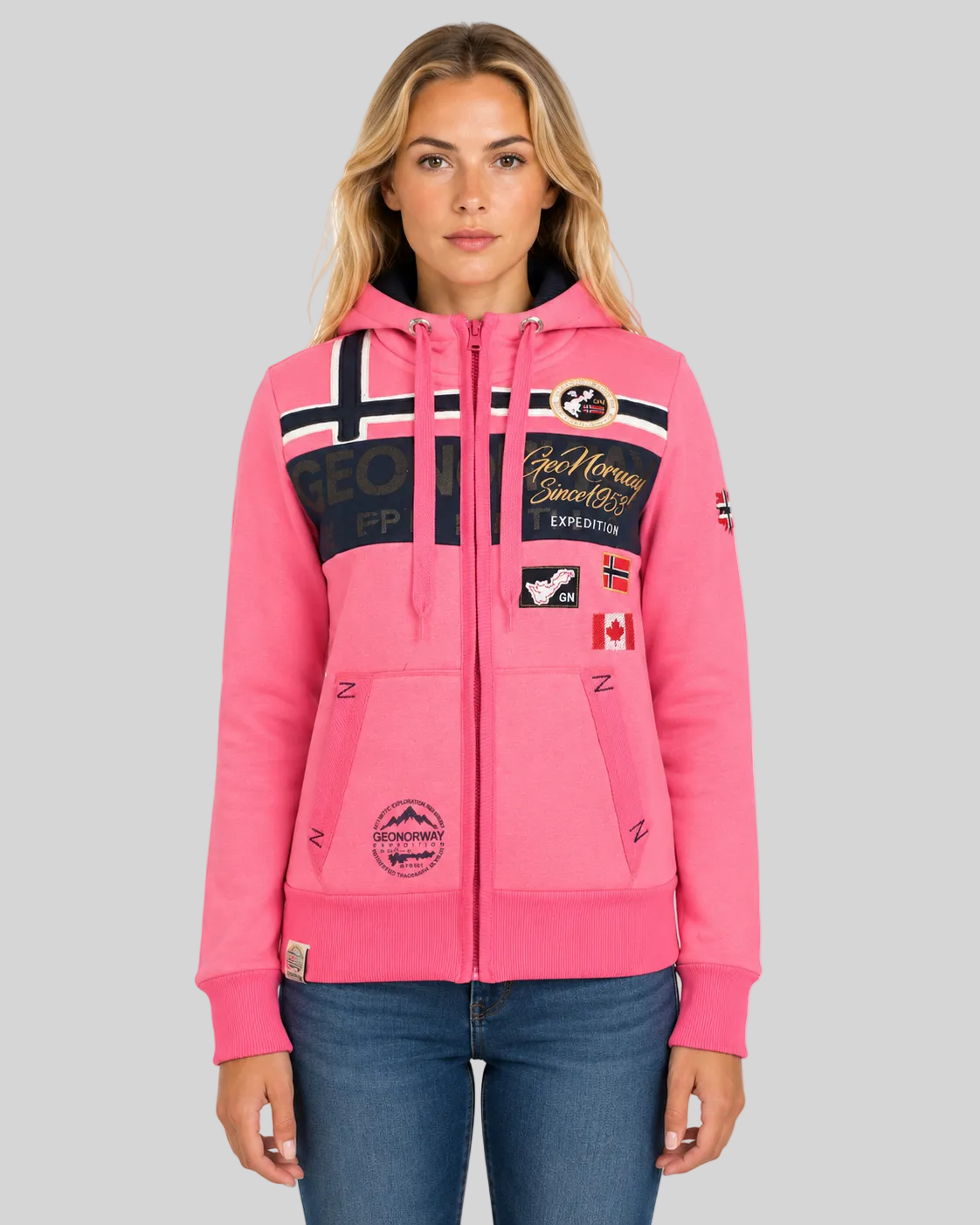 geographical-norway-garadock-damen-kapuzenjacke-schwarz image 1
