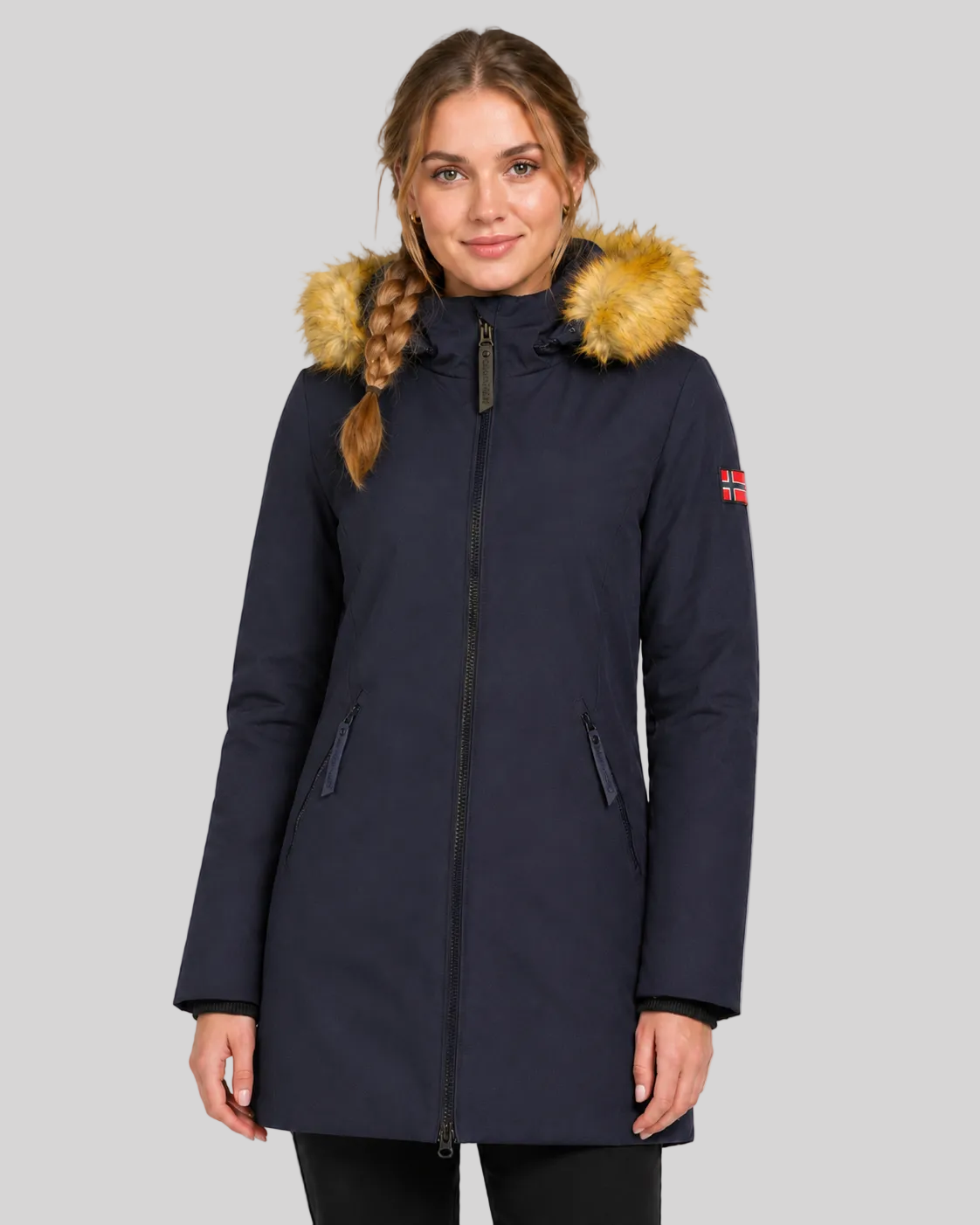 geographical-norway-adelaide-damen-parka-winterjacke-schwarz image 5