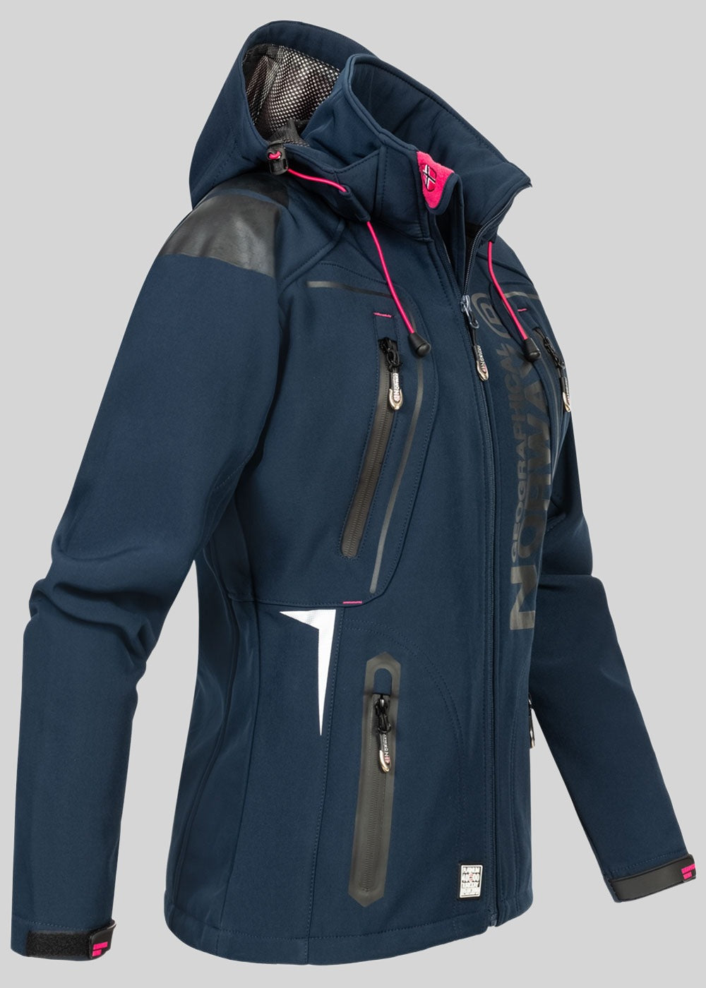 geographical-norway-tislande-softshelljacke-damen-marine-rosa image 4