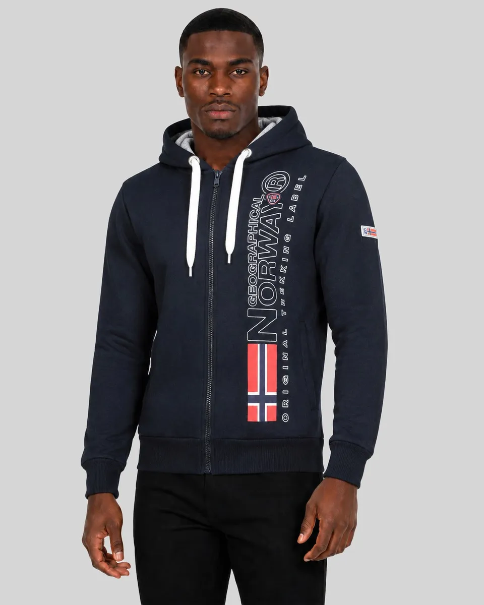 geographical-norway-fogora-herren-hoodie-marine-baumwolle image 1