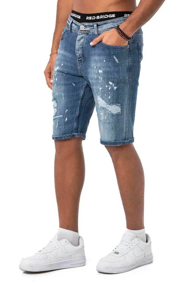 redbridge-m4896-jeans-shorts-herren-denim-destroyed-2 image 1