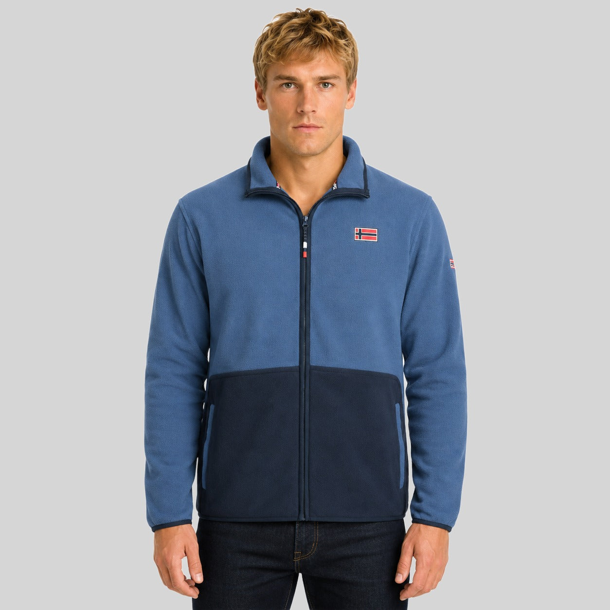 geographical-norway-touki-herren-fleecejacke-senf-rei-verschluss image 6