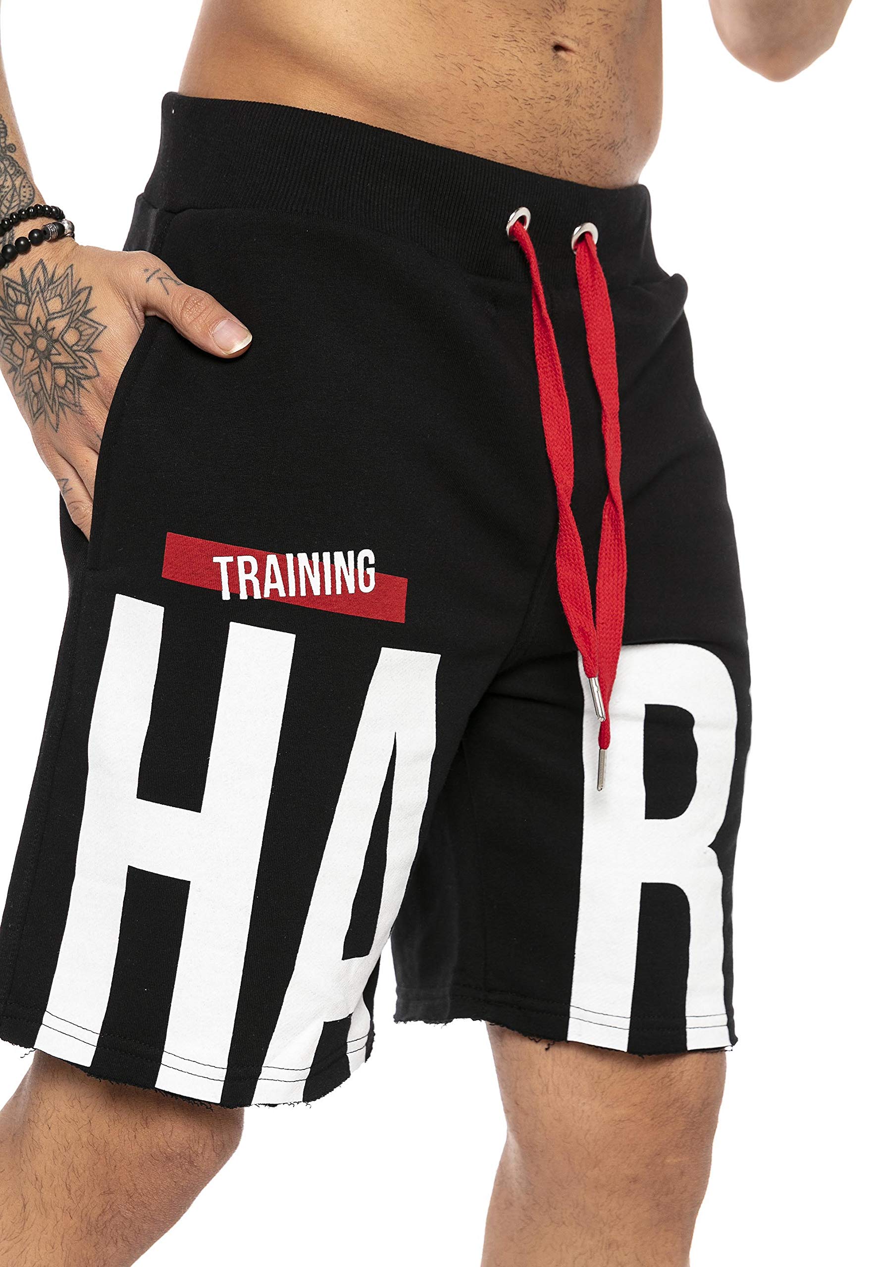 redbridge-premium-shorts-trainingshose-herren-schwarz-kurz image 3
