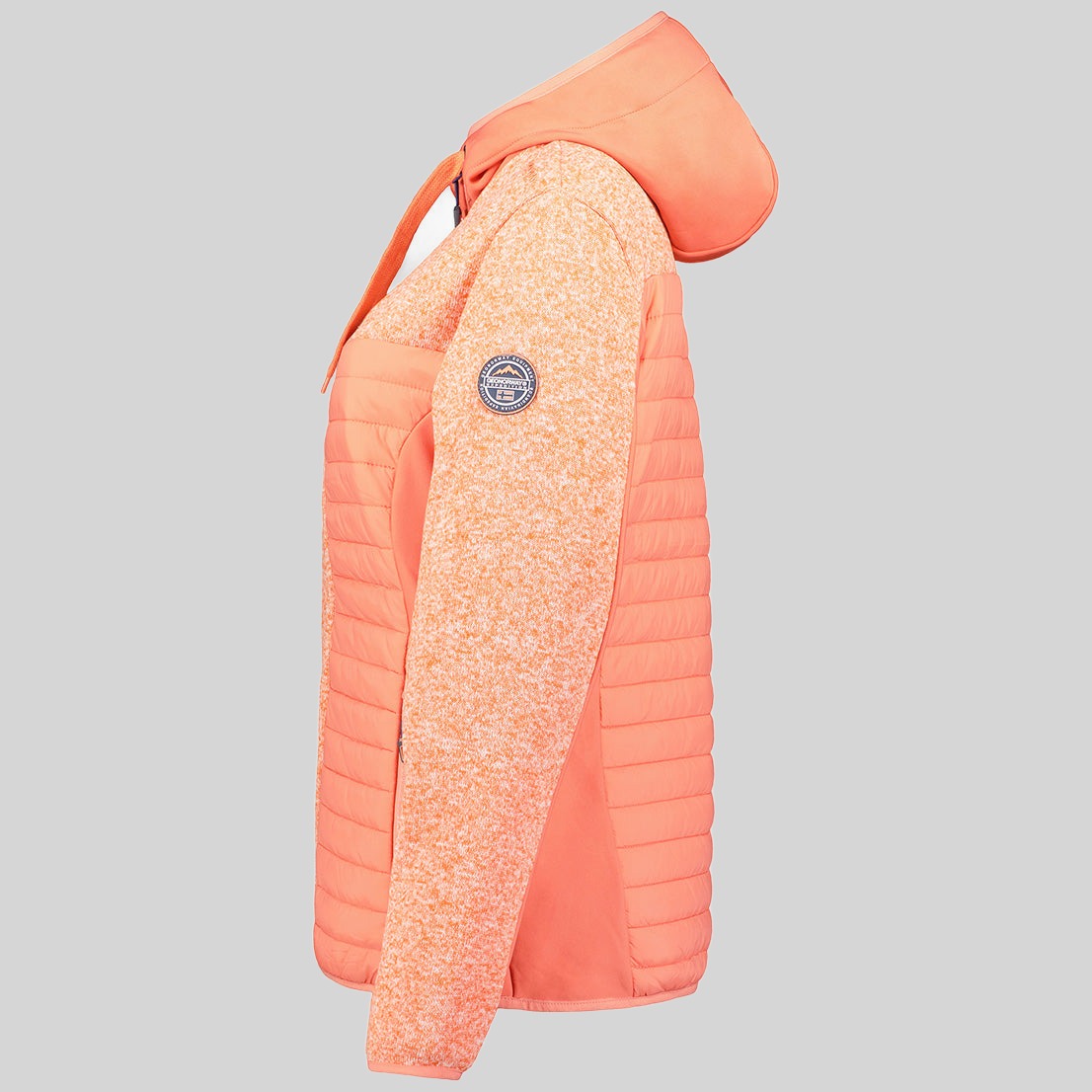 geographical-norway-taqueuse-fleecejacke-damen-koralle-kapuze image 4