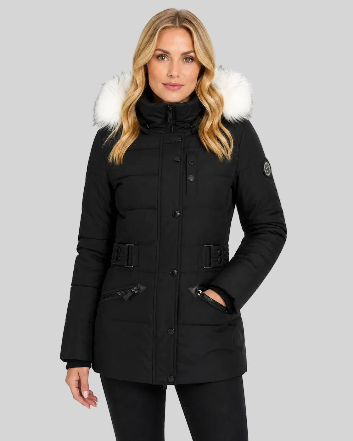 geographical-norway-chester-damen-winterparka-schwarz-lang-g-rtel image 5
