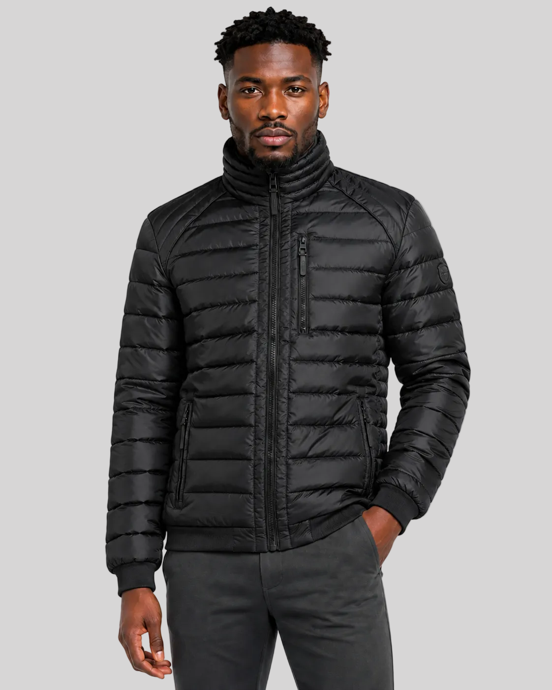 geographical-norway-alonzo-herren-blouson-schwarz-stehkragen image 6
