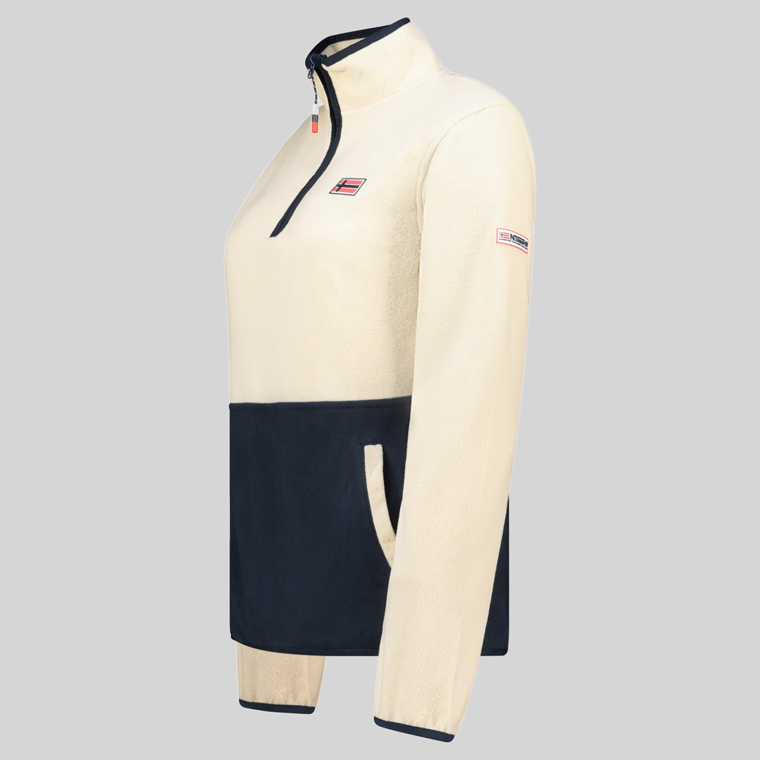 geographical-norway-touki-hz-fleecejacke-damen-bordeaux-m-kragen image 4