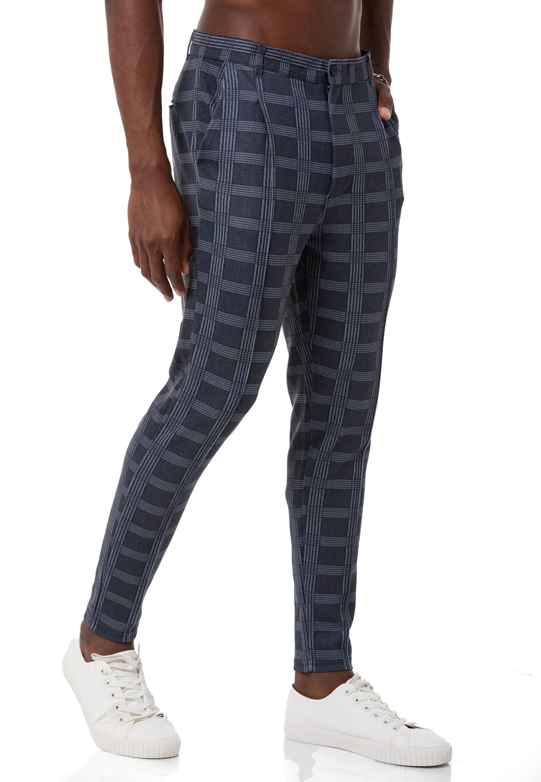 redbridge-chino-hose-herren-kariert-jogg-pants-gr-l image 2