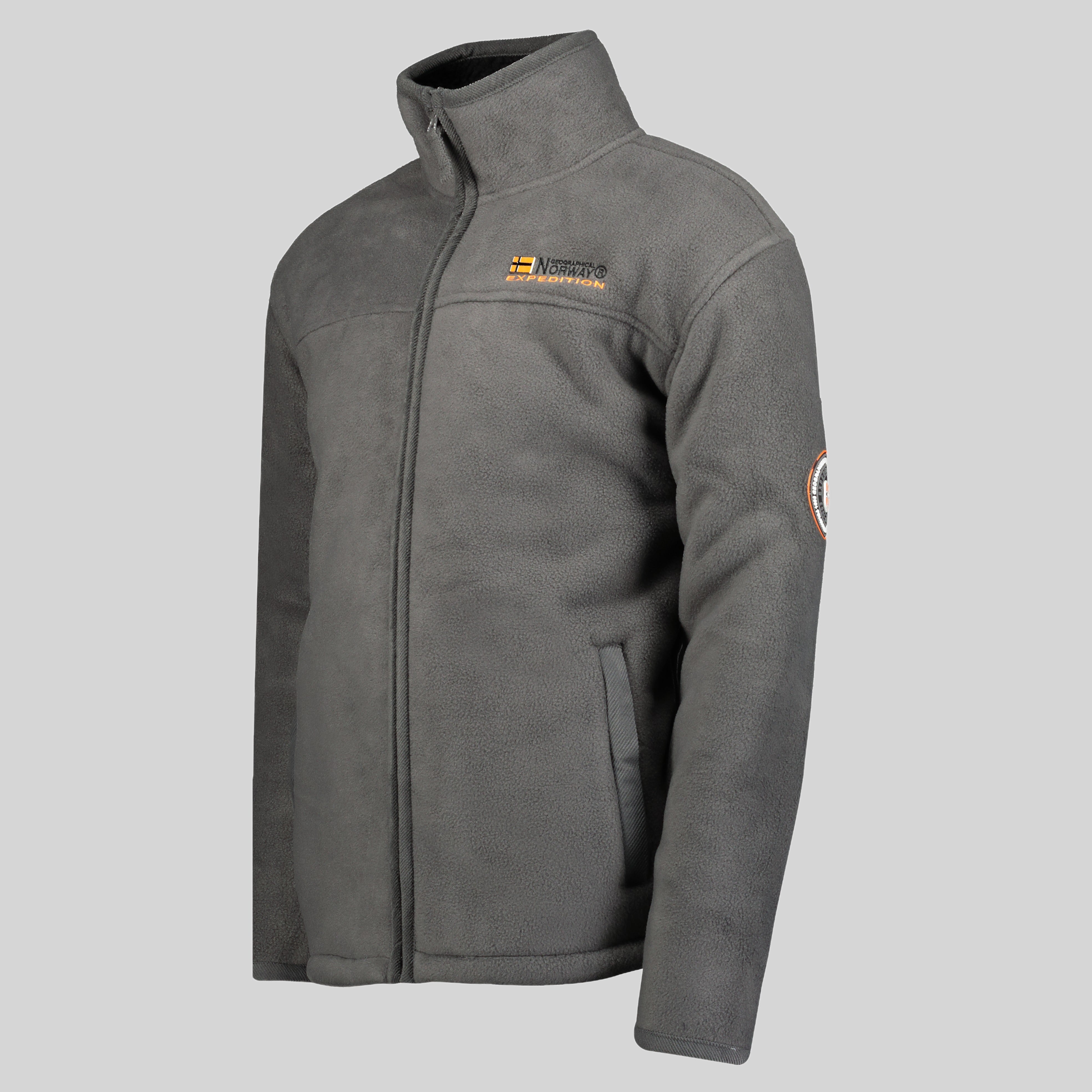 geographical-norway-usine-herren-fleecejacke-dunkelgrau-sherpa image 4