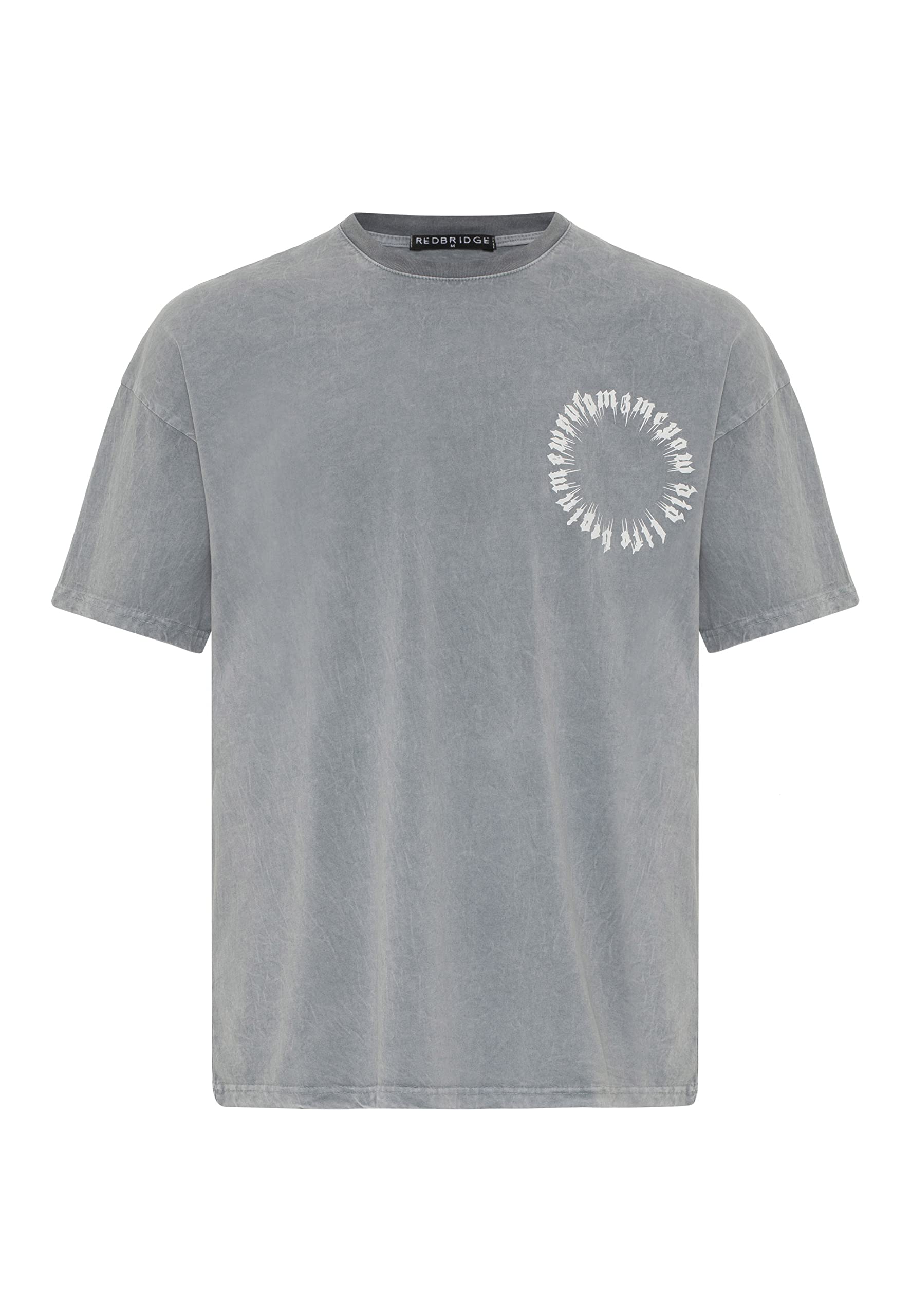 redbridge-premium-t-shirt-herren-grau-s-baumwolle-kurzarm image 1