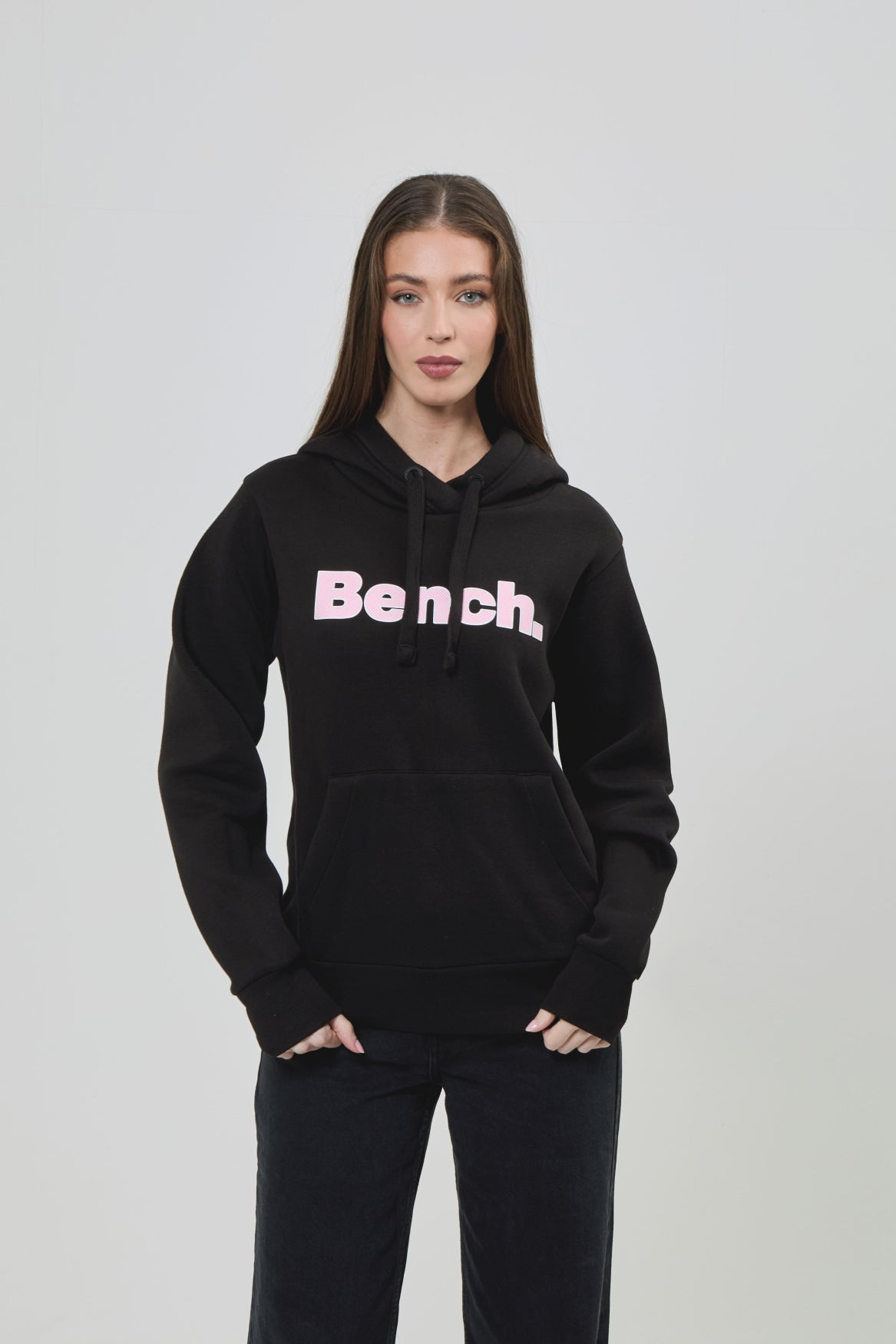 bench-tealy-hoodie-damen-schwarz-baumwolle-k-ngurutasche image 7