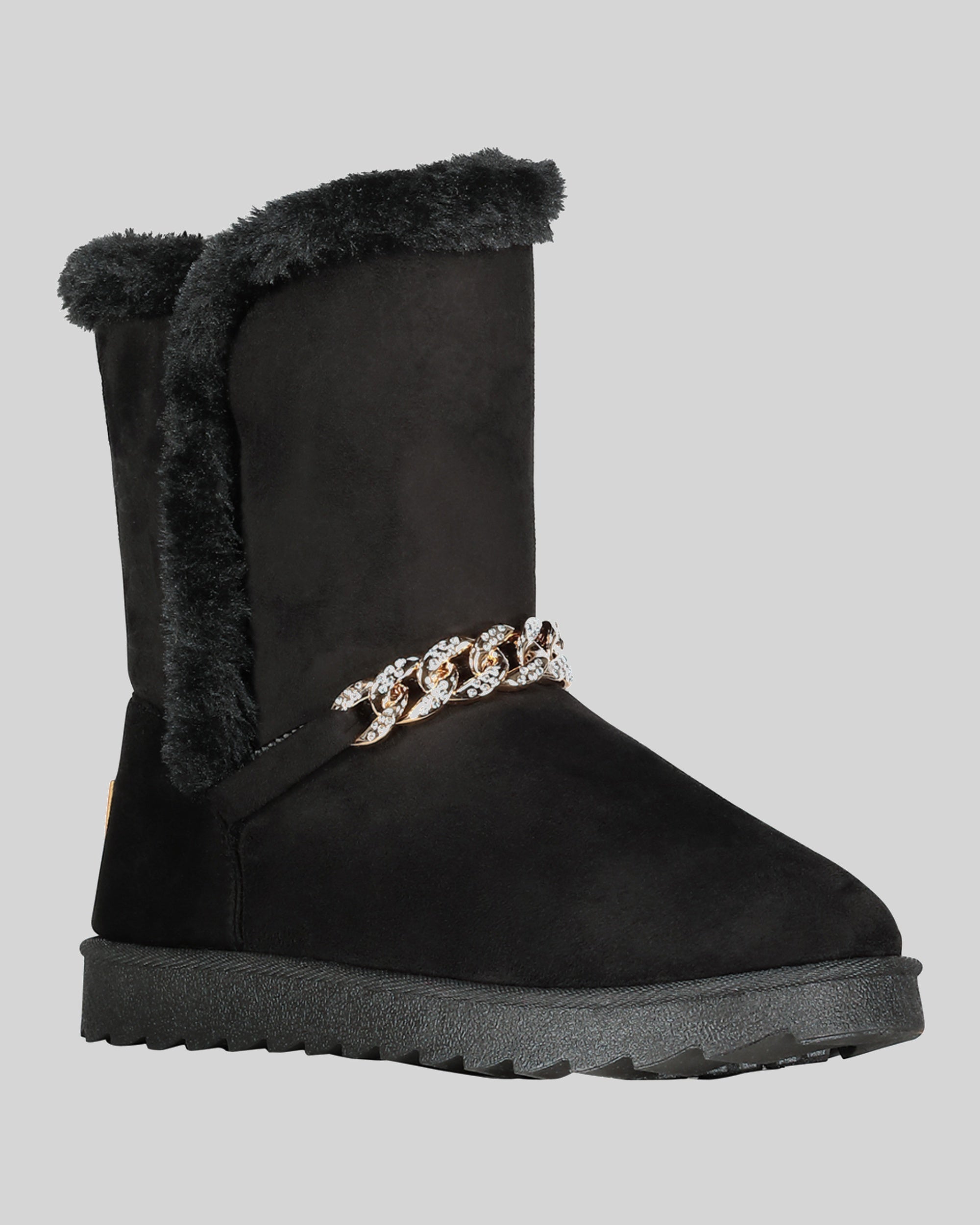 geographical-norway-oseille-damen-stiefeletten-mit-kunstfellfutter-schwarz-36 image 1