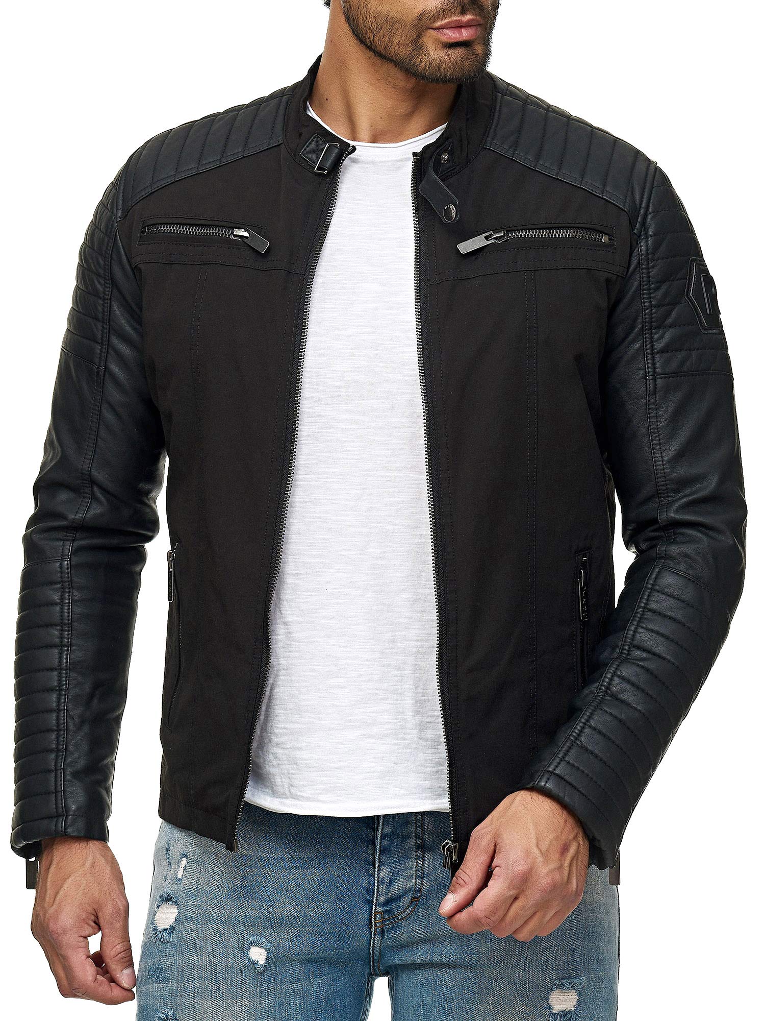 redbridge-modestly-bikerjacke-herren-s-kunstleder-rmel image 1