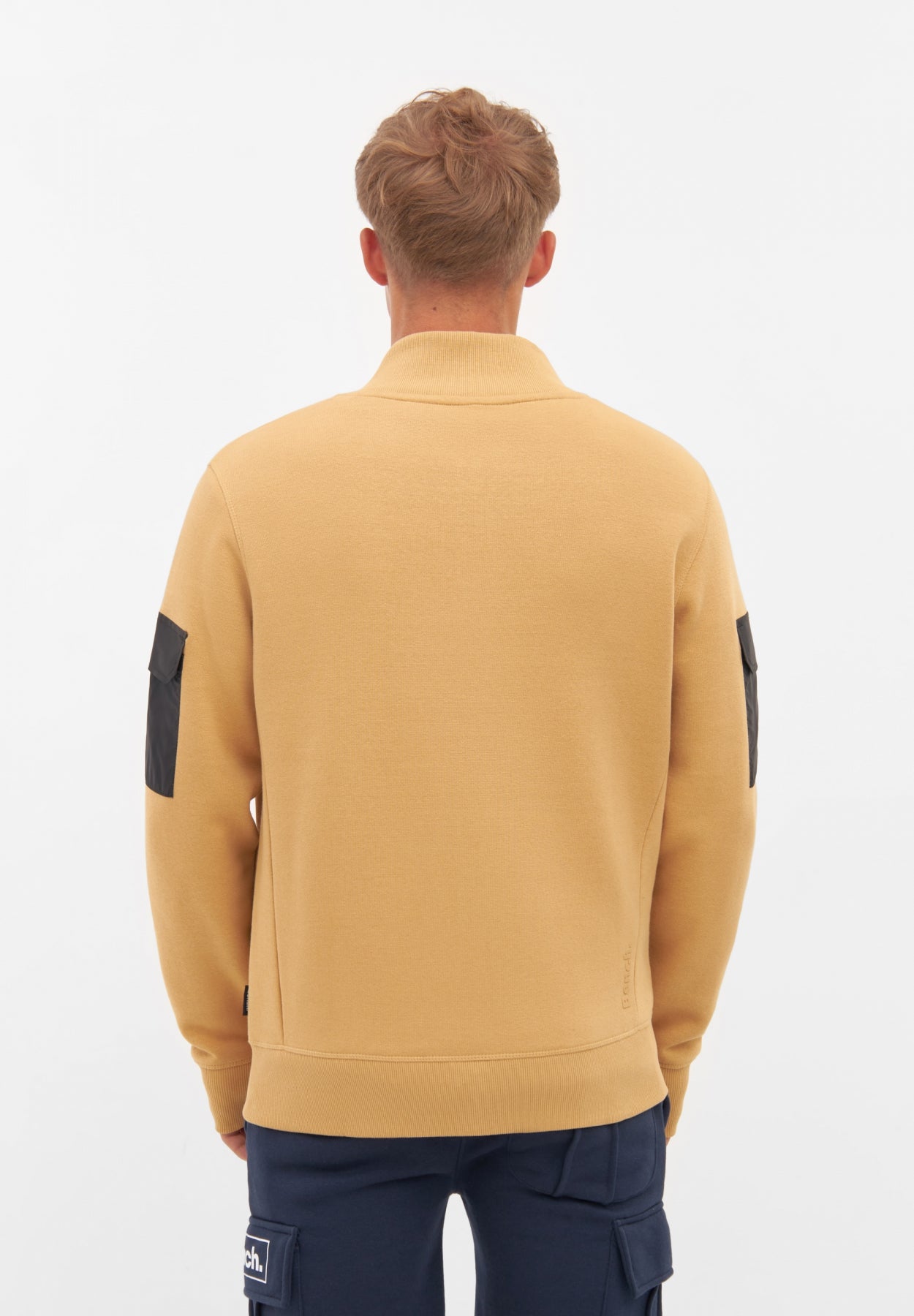 bench-dilla-sweatjacke-sand-herren-baumwolle image 3