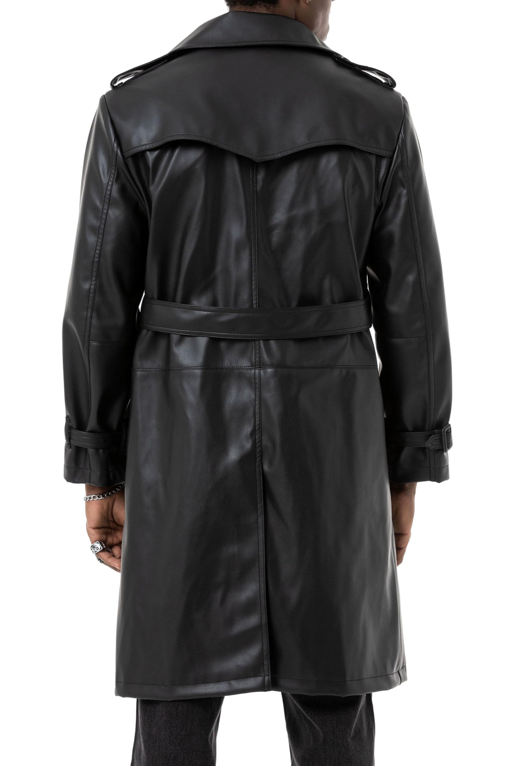 redbridge-oberbekleidung-kunstleder-mantel-urbanstyle-trenchcoat-lederjacke-m image 4