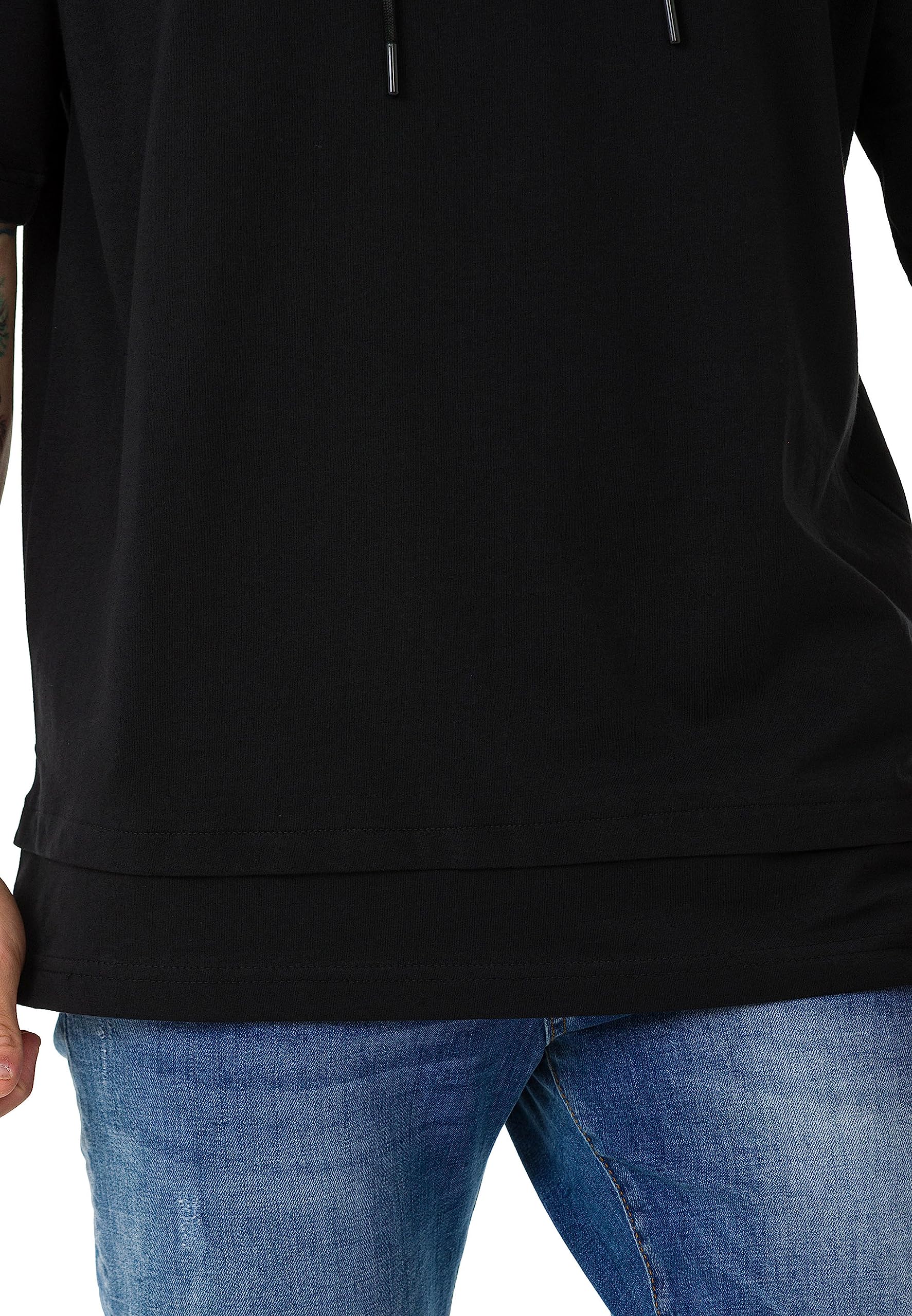 redbridge-t-shirts-m1373-t-shirt-herren-schwarz-oversized-baumwolle image 4