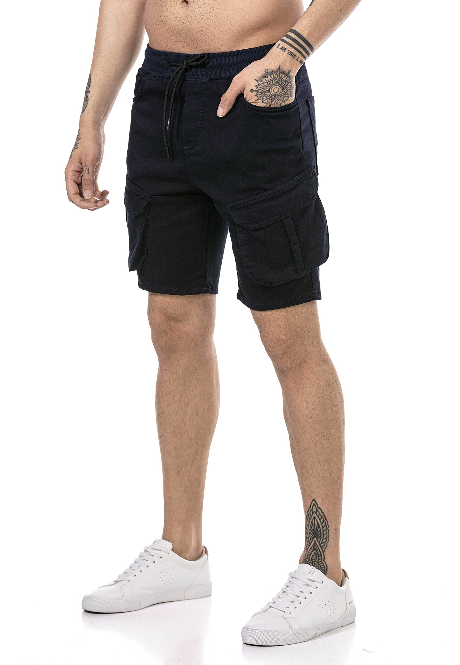 redbridge-shorts-cargoshorts-herren-blau-baumwolle image 8